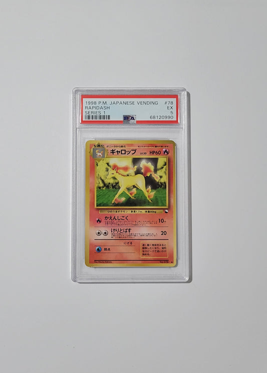 Rapidash LV.30 No. 078 - Vending (Japanese) - PSA 5