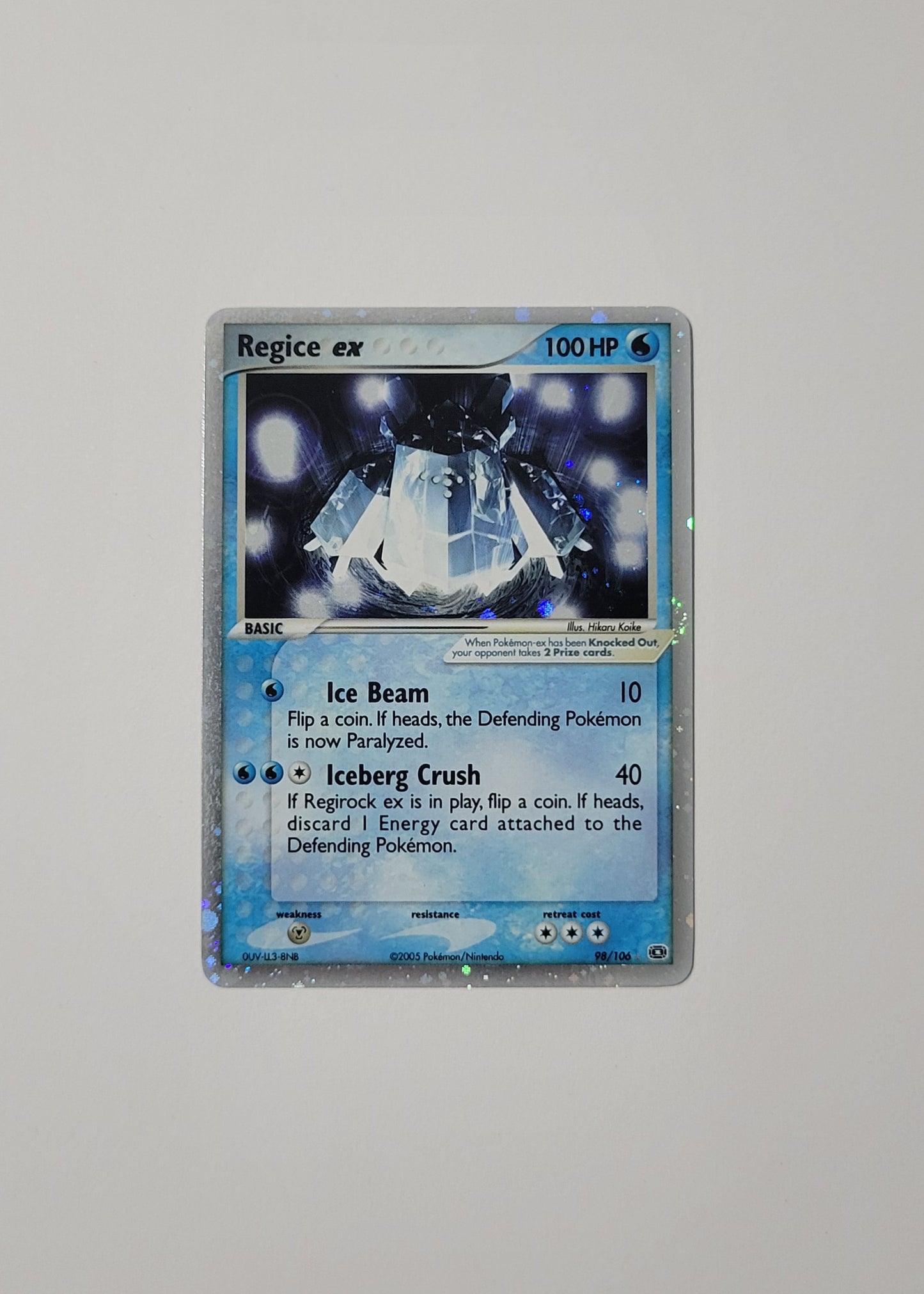 Regice ex 98/106 - EX Emerald