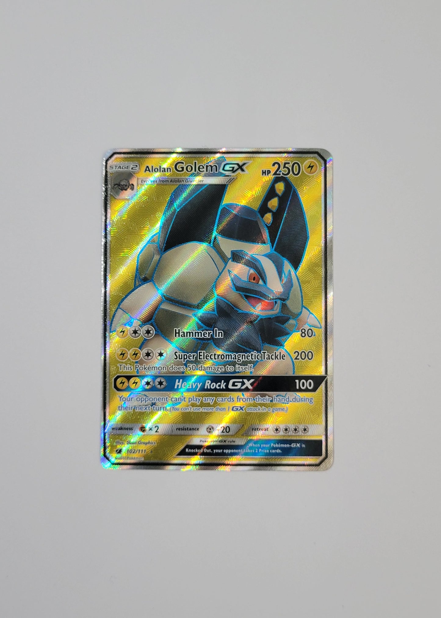 Alolan Golem GX 102/111 - Crimson Invasion