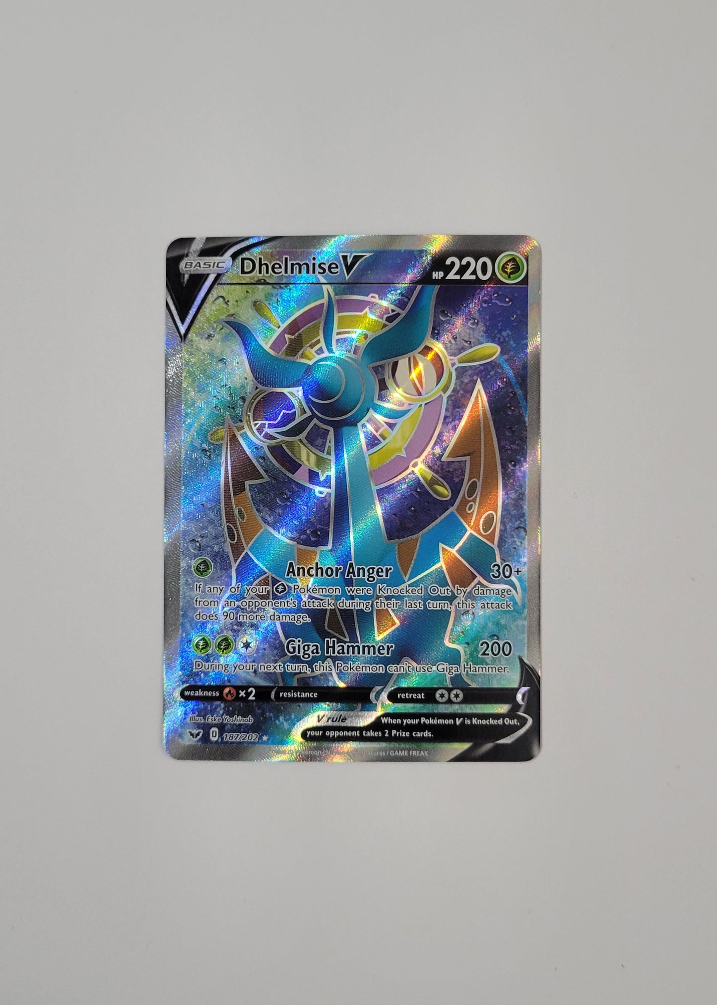 Dhelmise V 187/202 - Sword & Shield Base Set