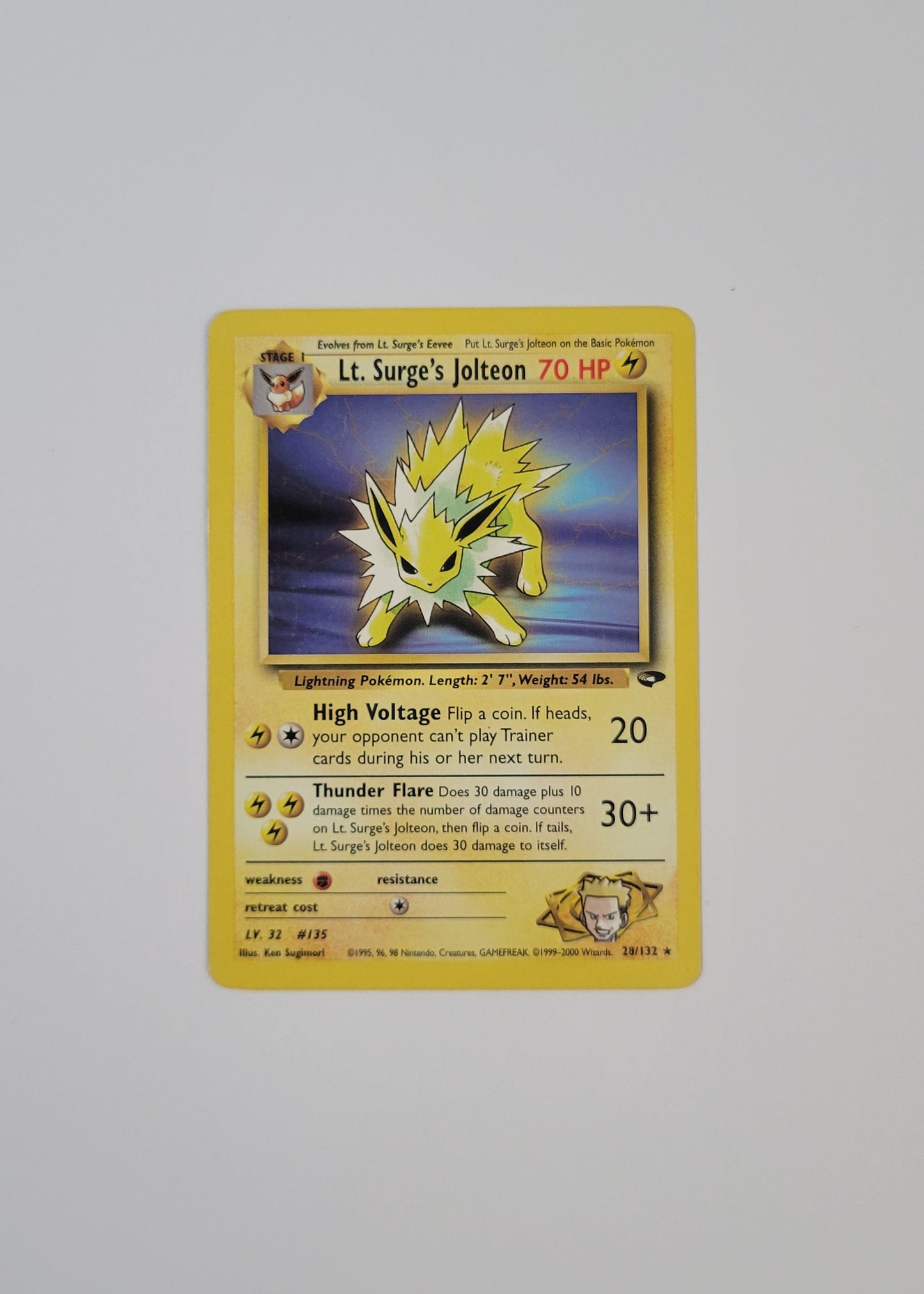 Lt. Surge's Jolteon 28/132 - Gym Challenge