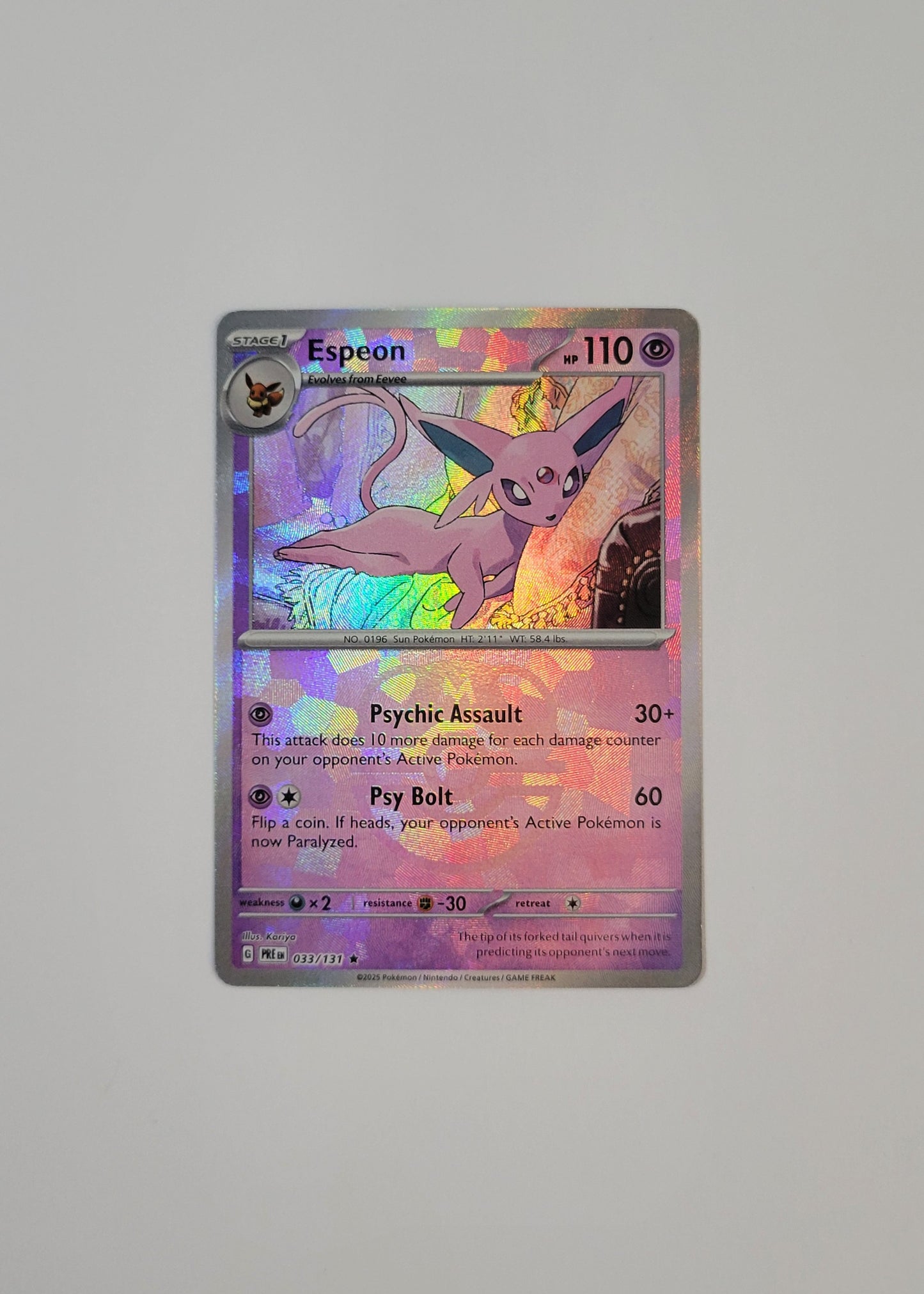 Espeon 033/131 (Master Ball) - Prismatic Evolutions