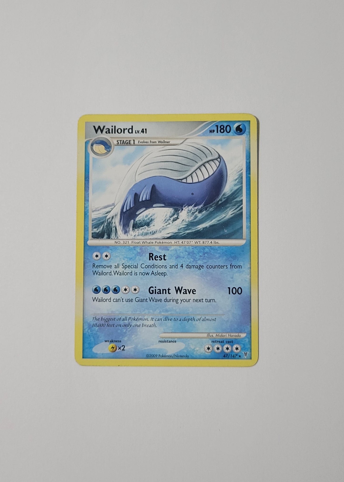 Wailord LV.41 47/147 (Non-Holo) - Supreme Victors