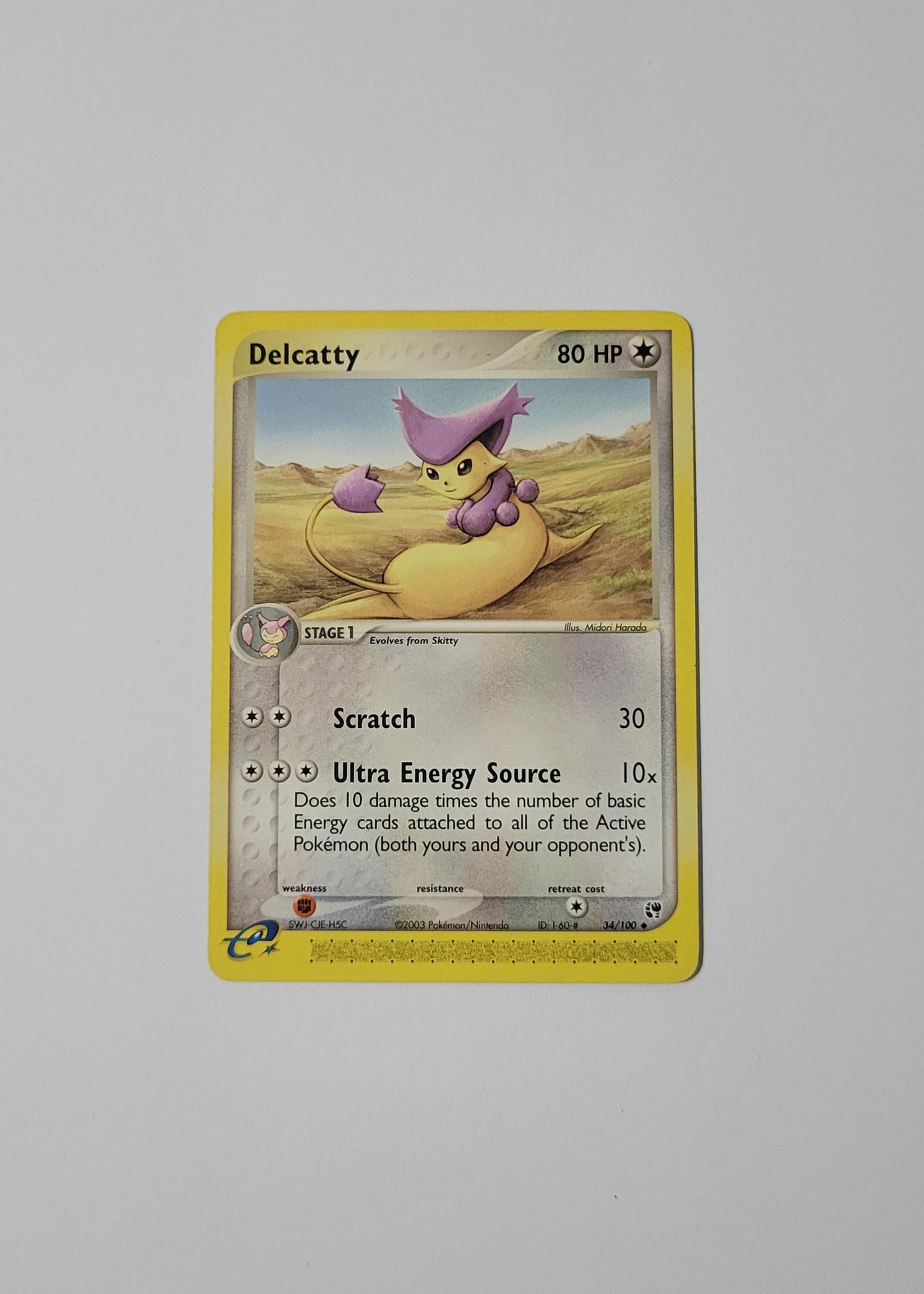 Delcatty 34/100 - EX Sandstorm