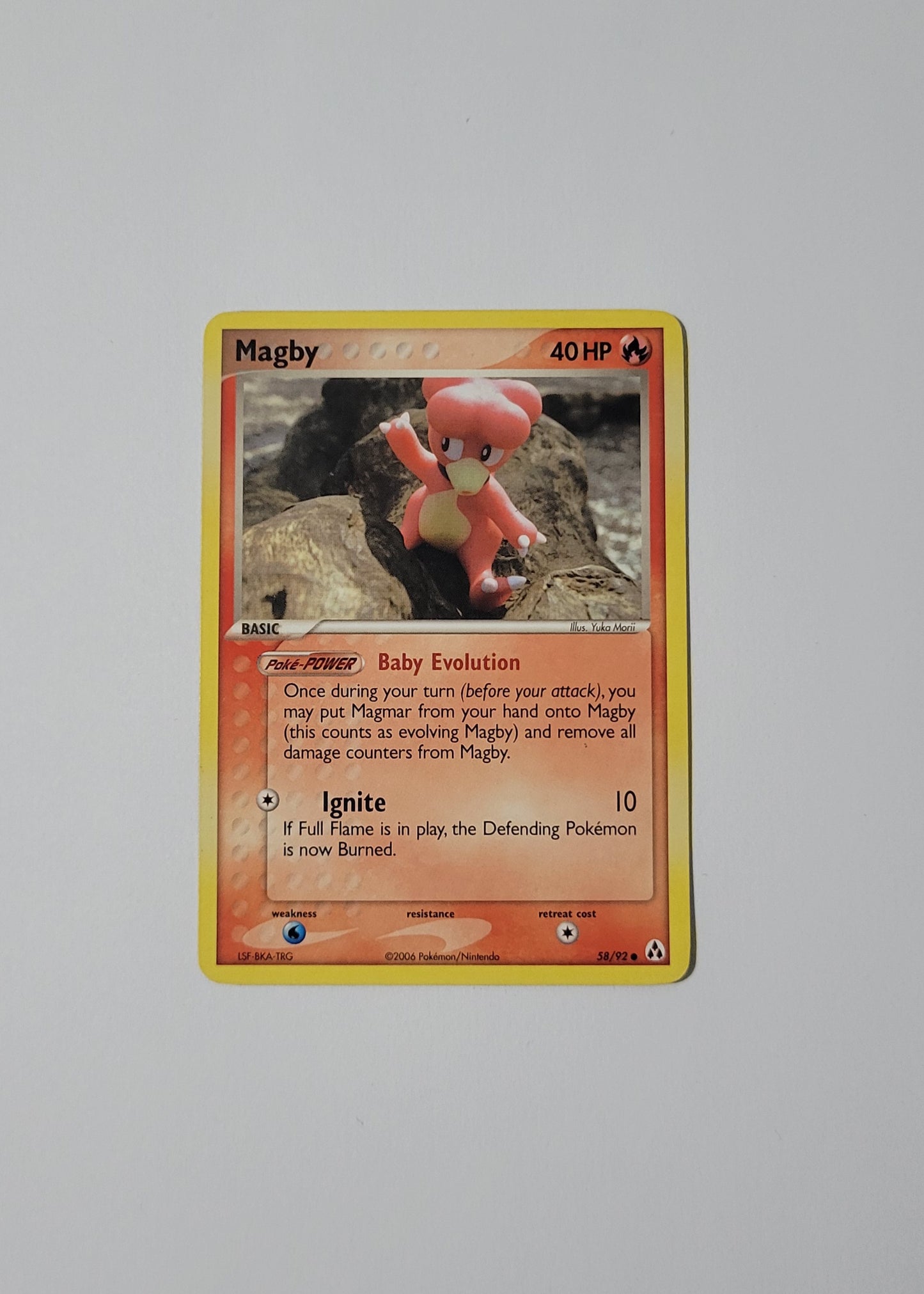 Magby 58/92 - EX Legend Maker