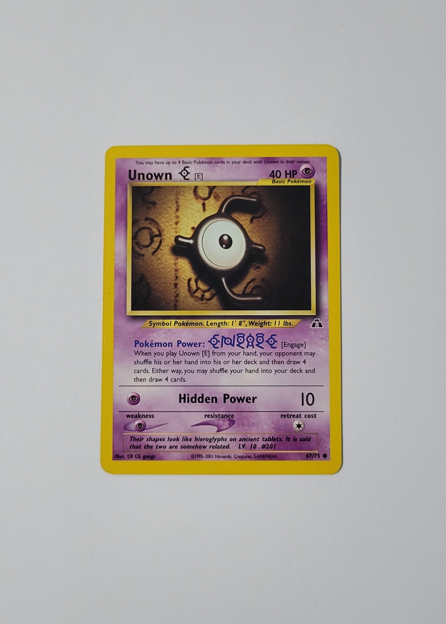 Unown [E] 67/75 - Neo Discovery