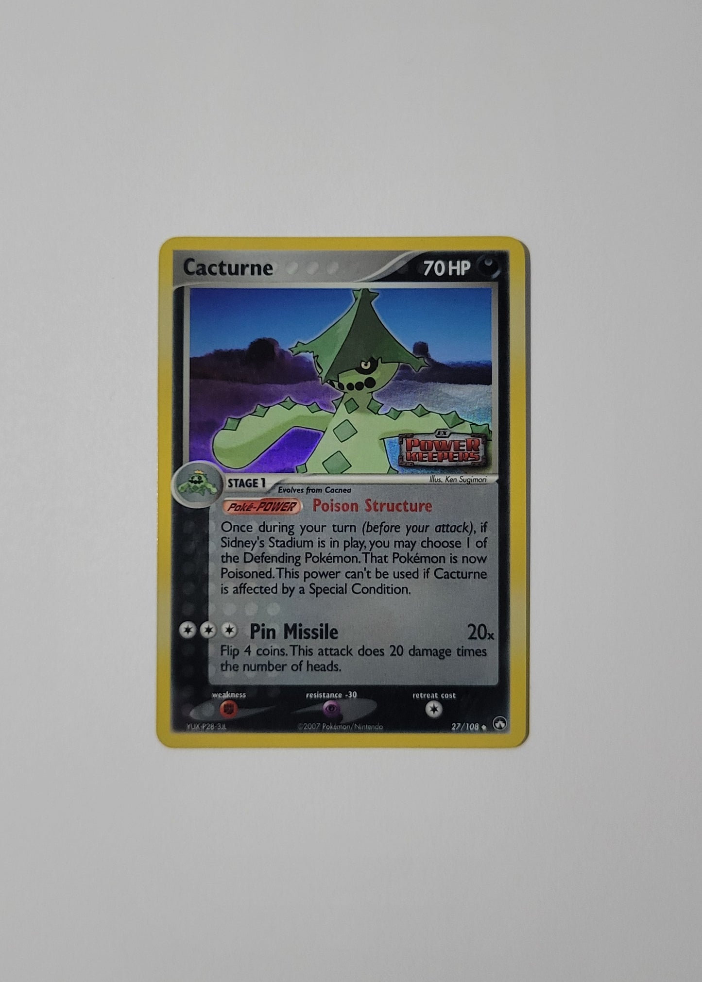 Cacturne 27/108 (Reverse Holo) - EX Power Keepers