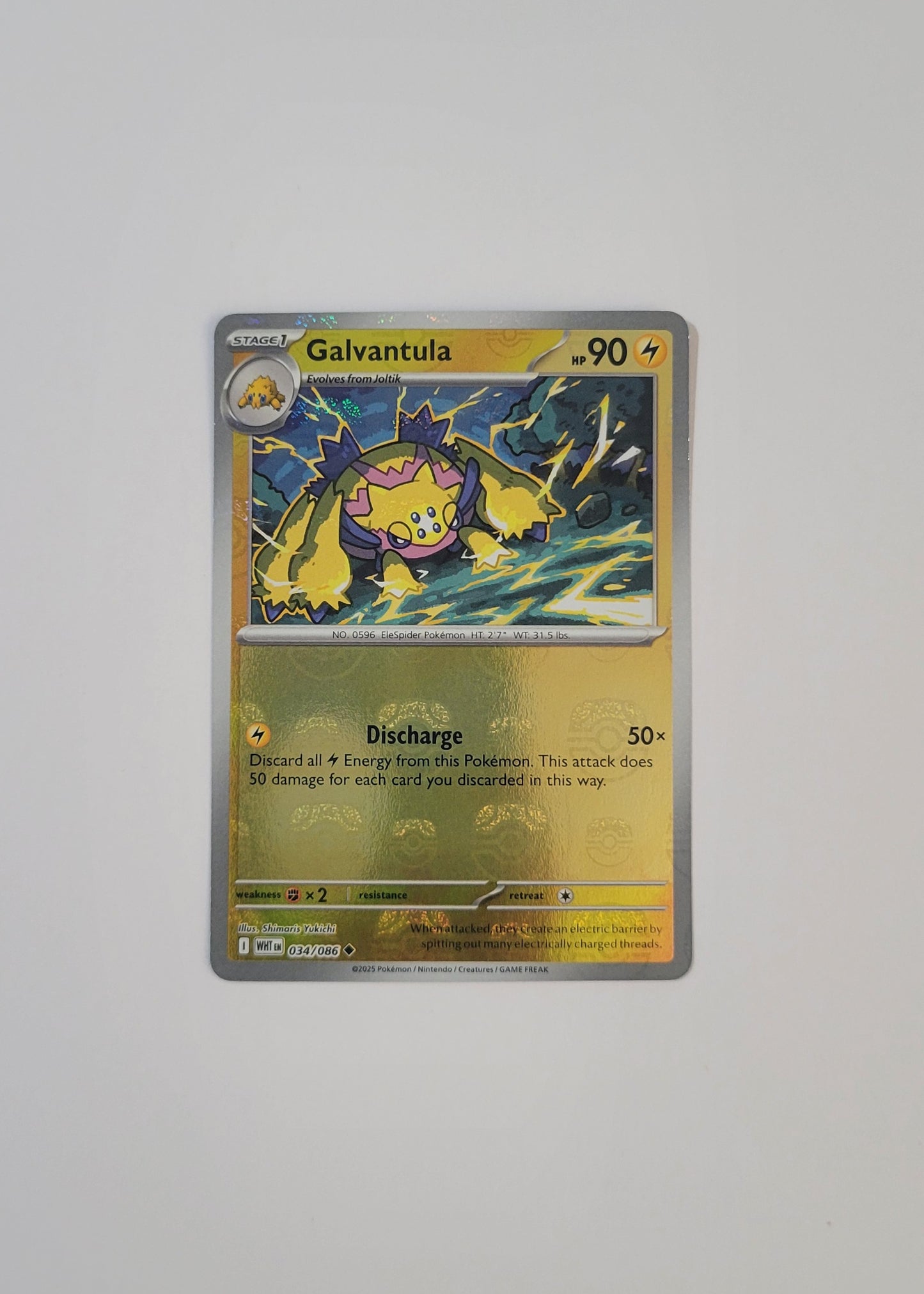 Galvantula 034/086 (Master Ball) - White Flare
