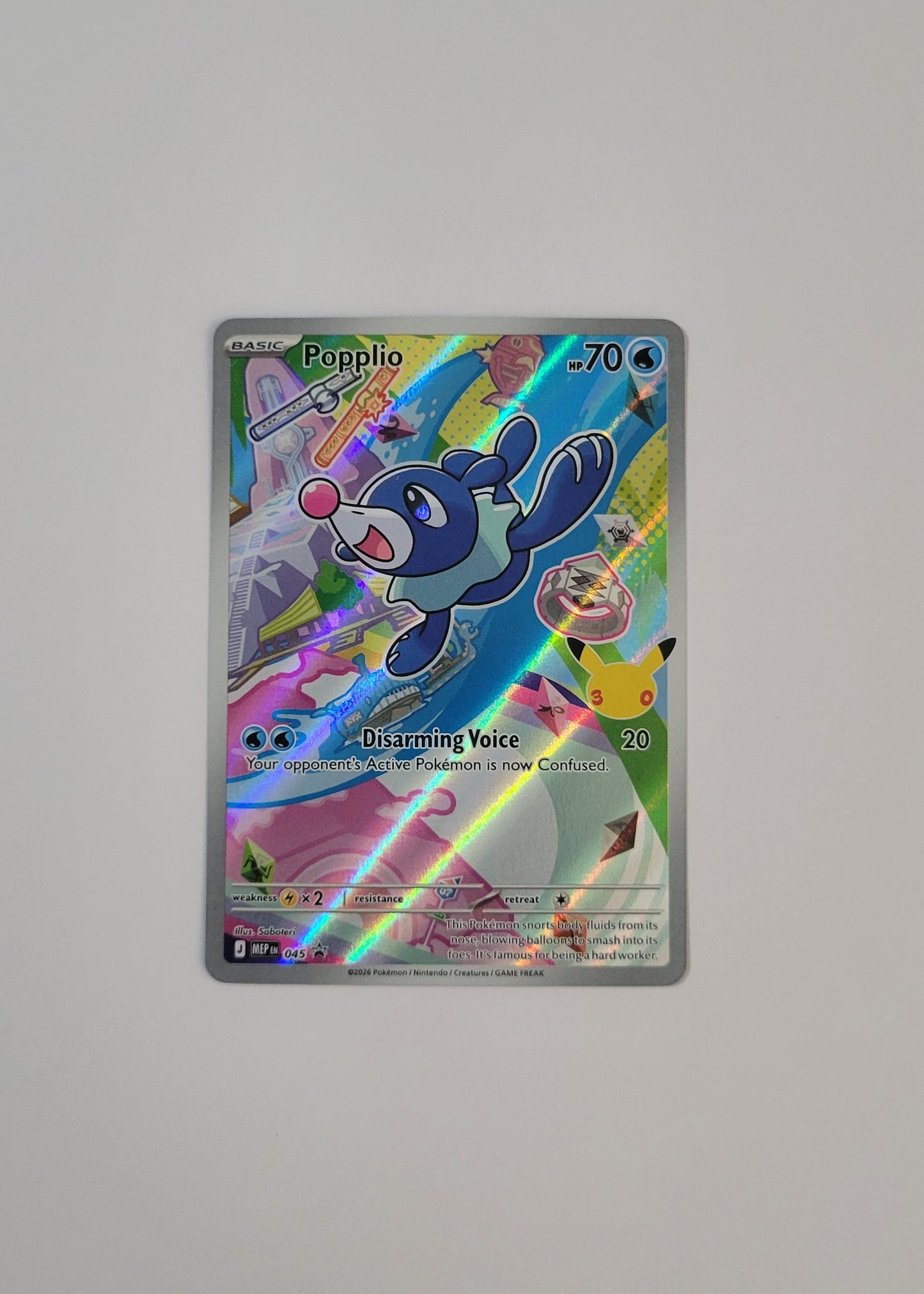 Popplio MEP045 - Black Star Promo