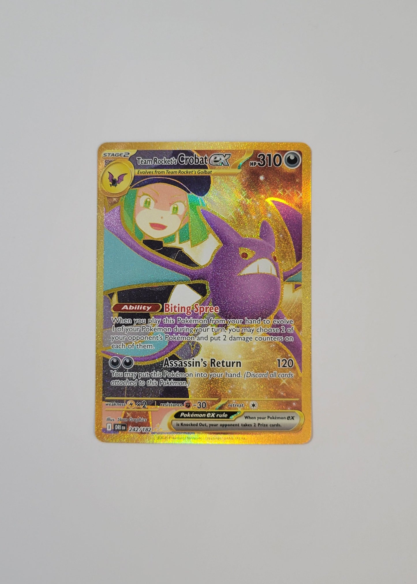 Team Rocket's Crobat ex 242/182 - Destined Rivals