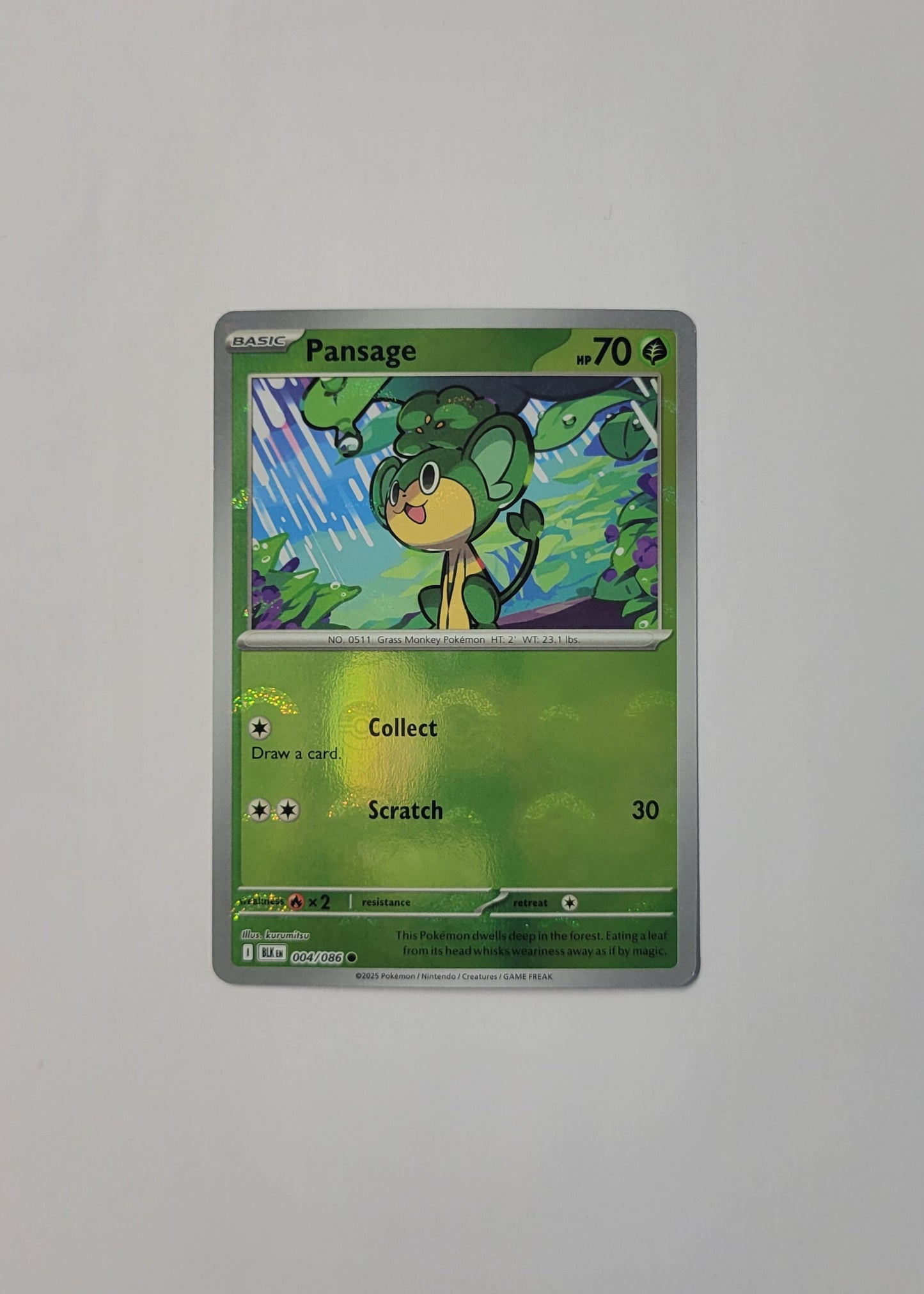 Pansage 004/086 (Poké Ball) - Black Bolt