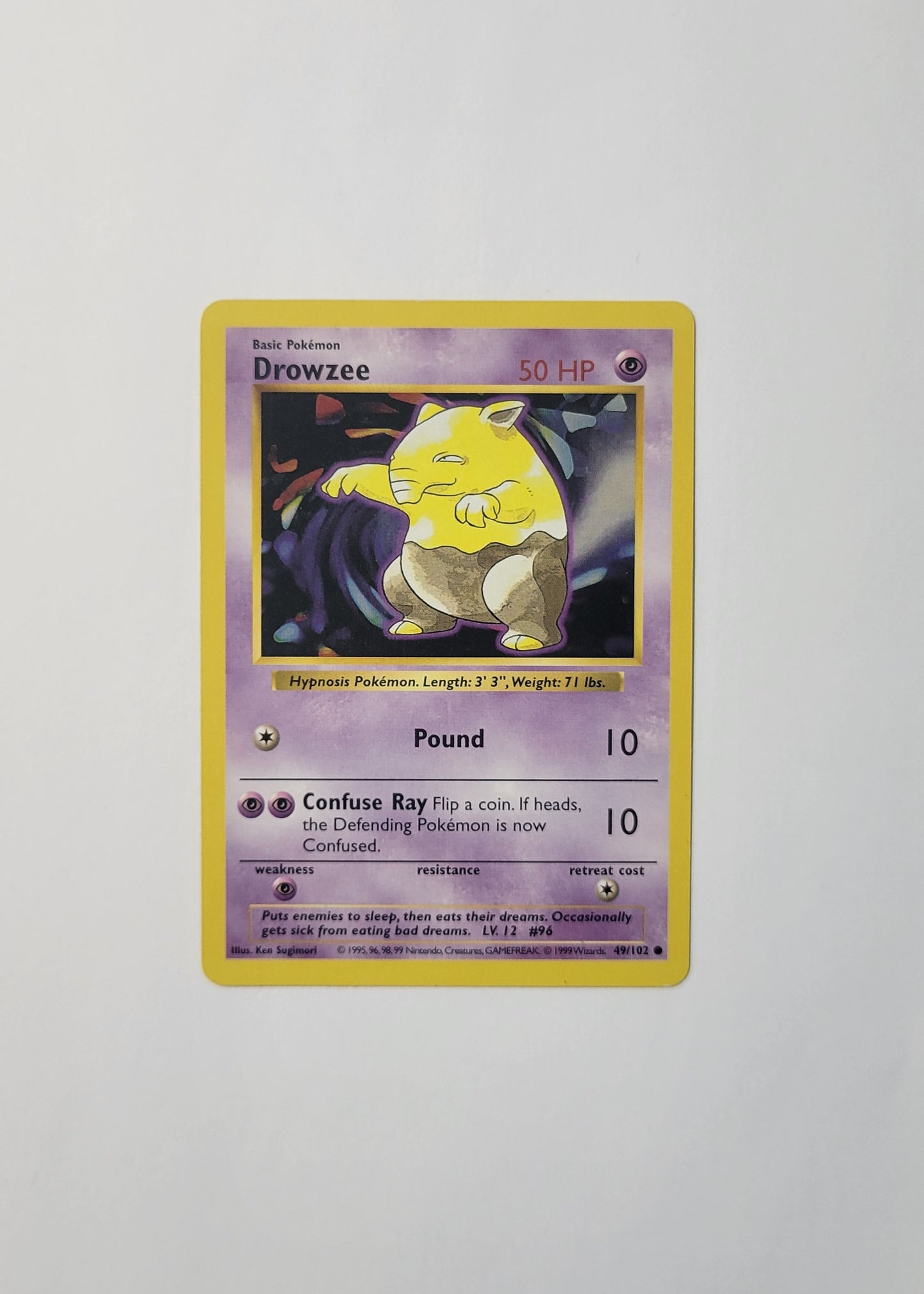 Drowzee 49/102 (Shadowless) - Base Set