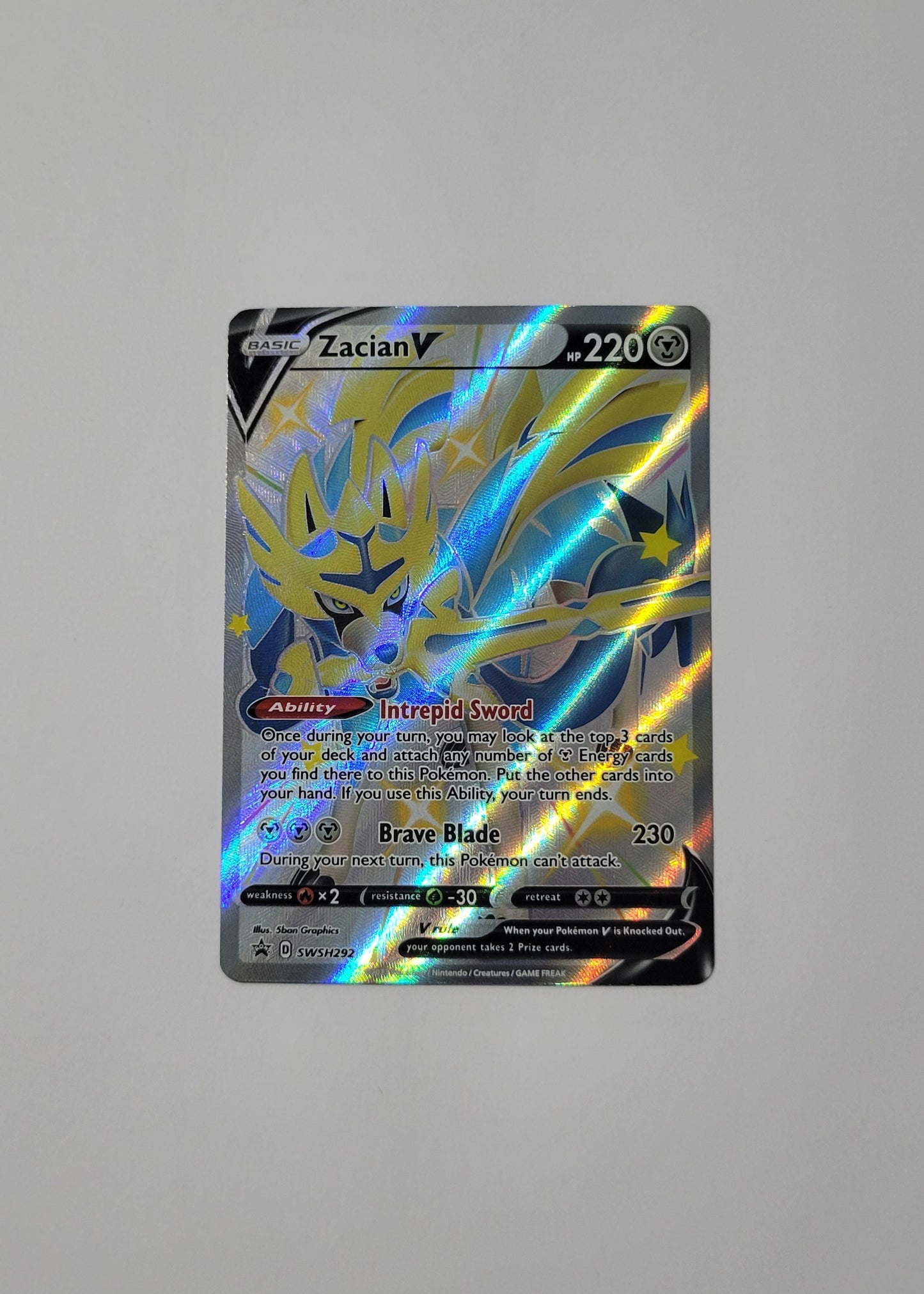 Zacian V SWSH292 - Black Star Promo
