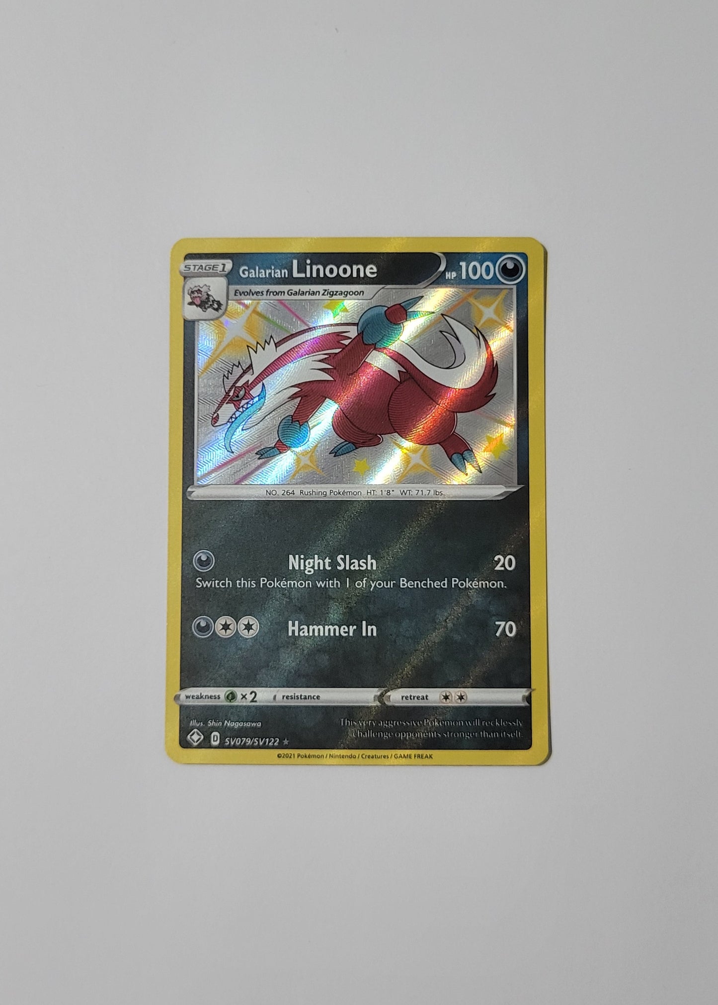 Galarian Linoone SV079/SV122 - Shining Fates: Shiny Vault