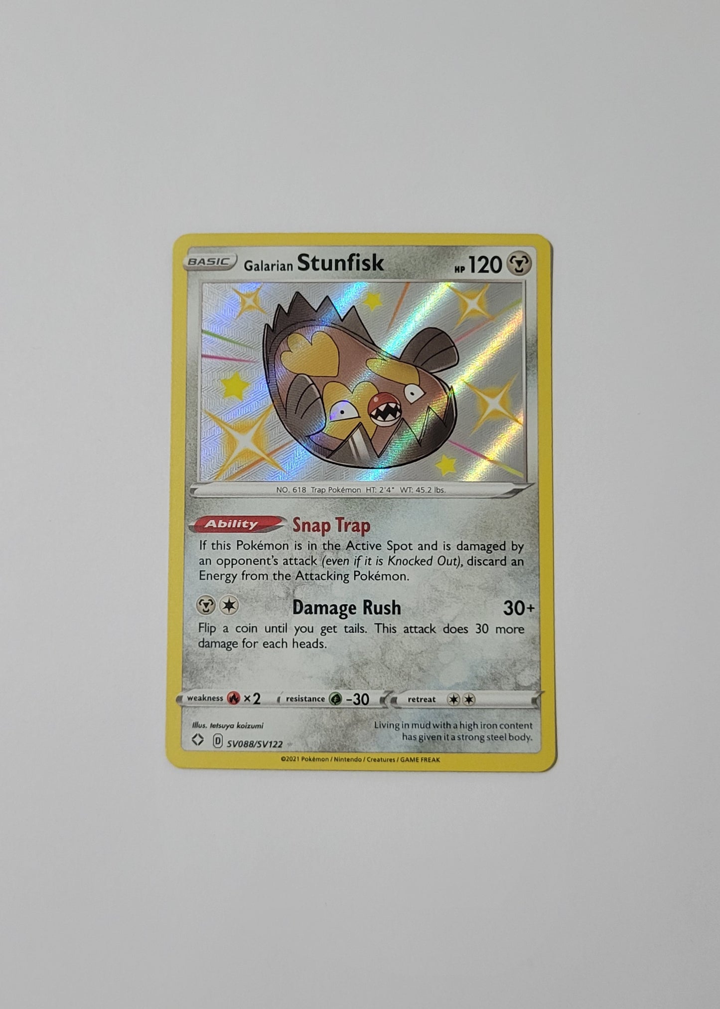 Galarian Stunfisk SV088/SV122 - Shining Fates: Shiny Vault