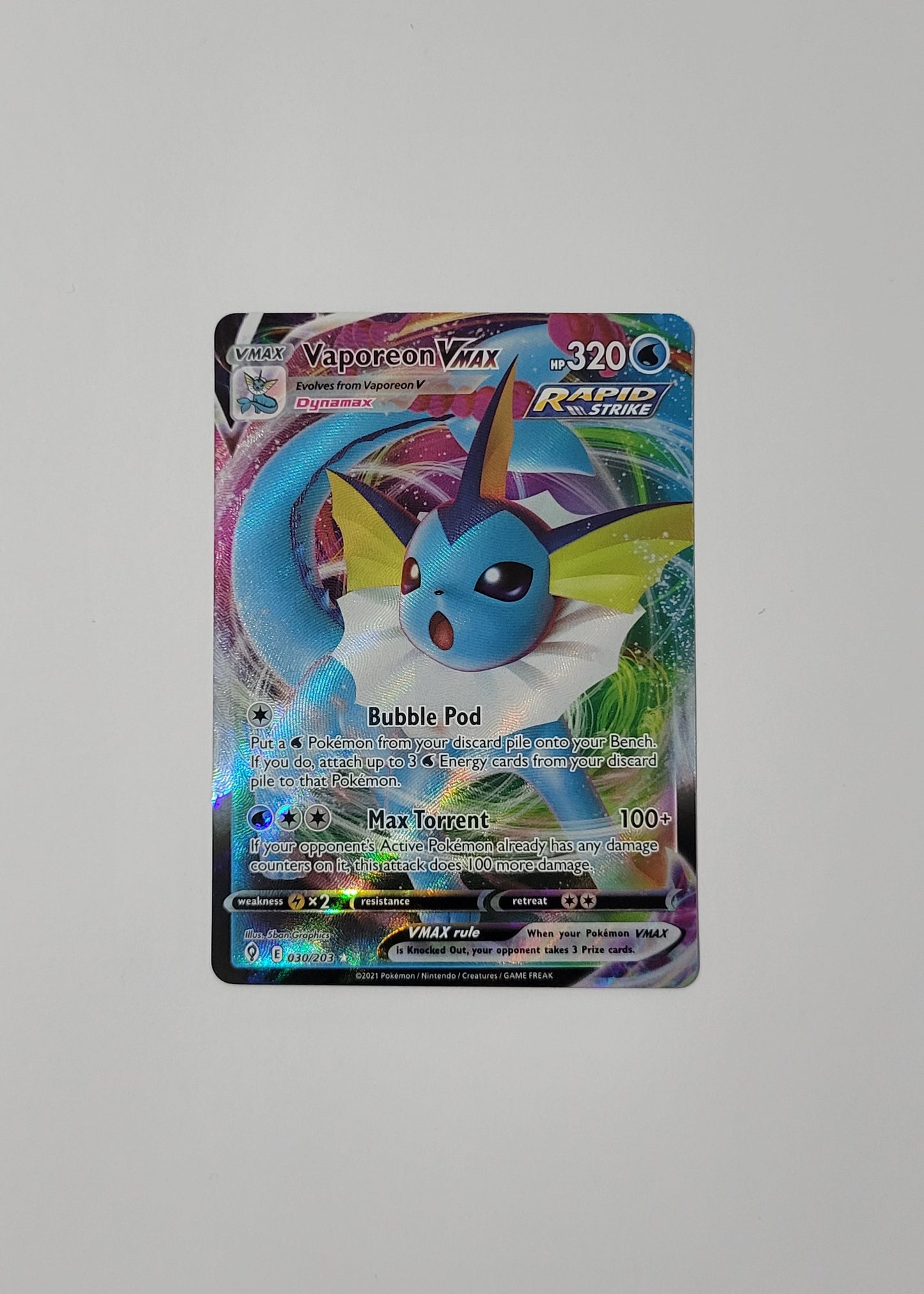Vaporeon VMAX 030/203 - Evolving Skies