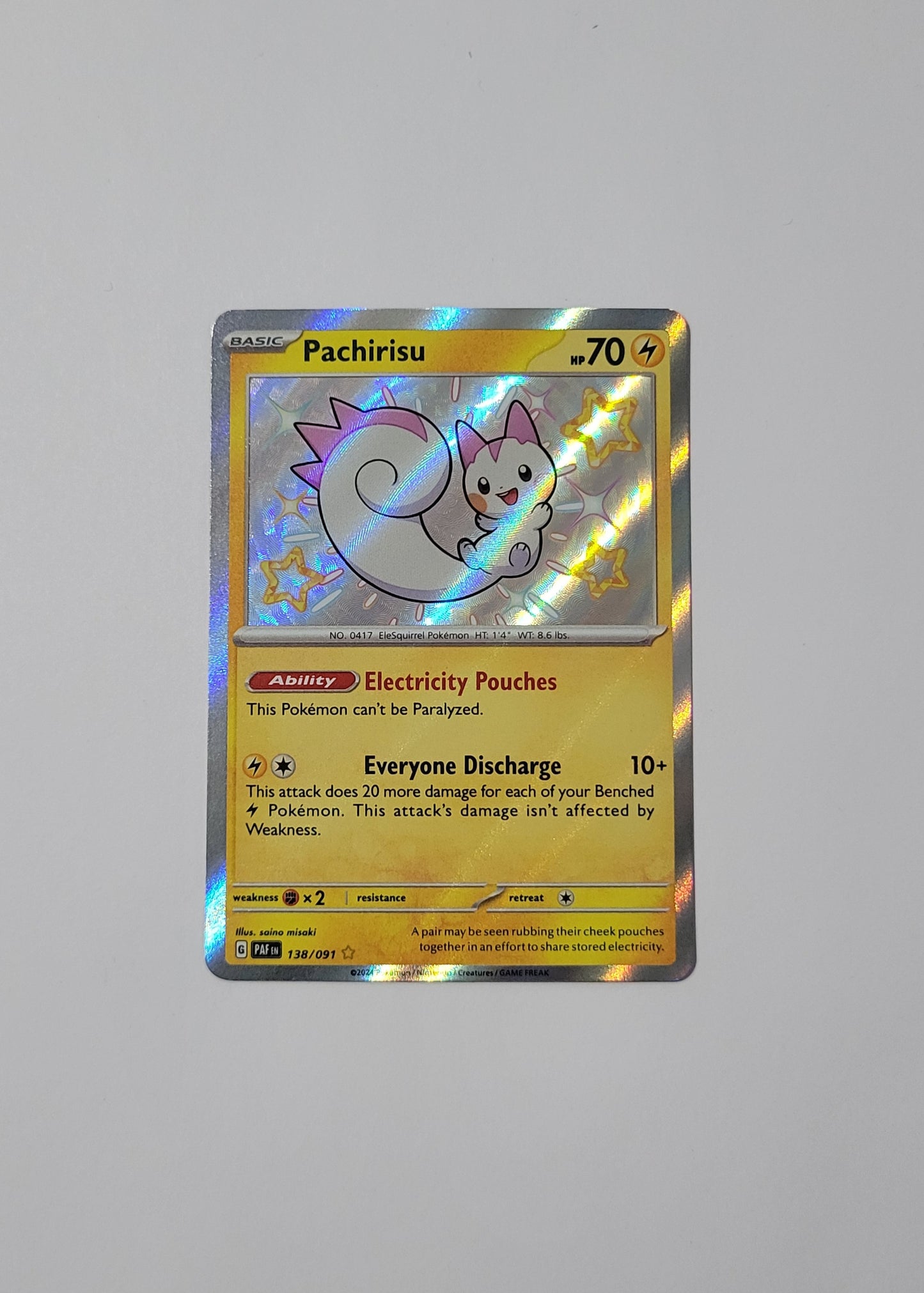 Pachirisu 138/091 - Paldean Fates