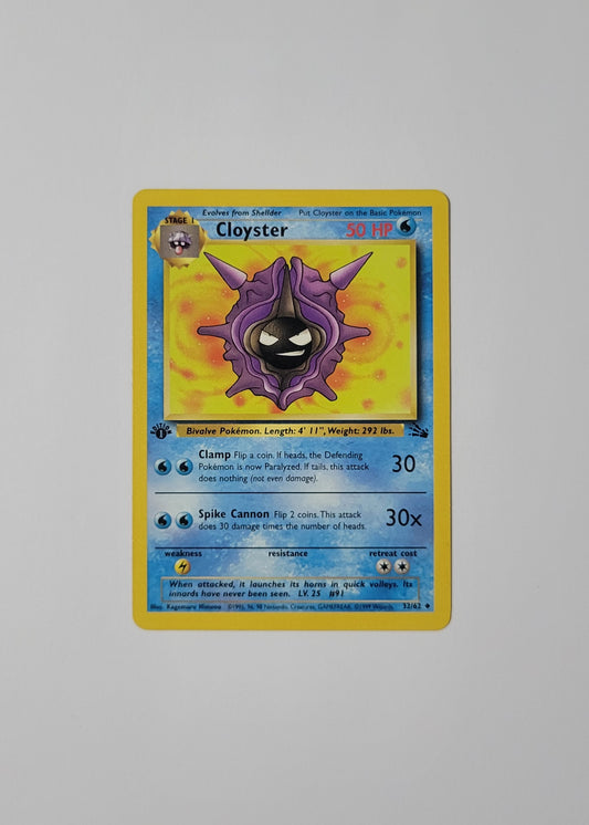 Cloyster 32/62 - Fossil (1st Edition)