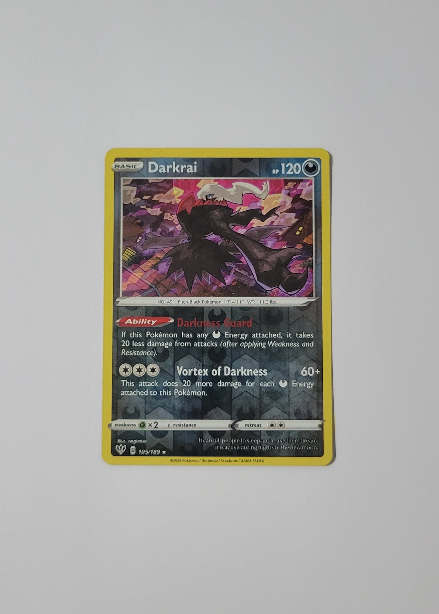 Darkrai 105/189 (Reverse Holo) - Darkness Ablaze