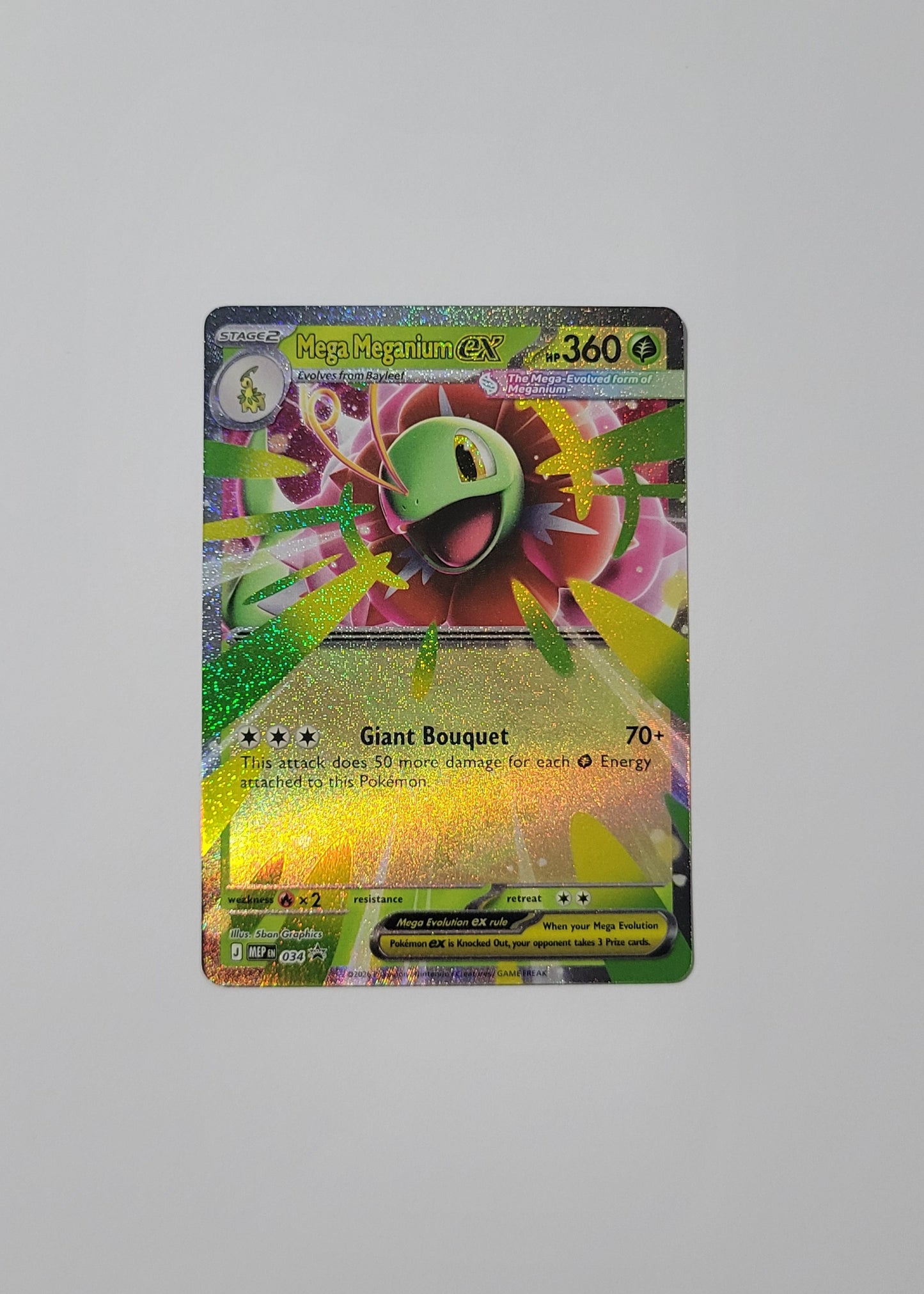 Mega Meganium ex MEP034 - Black Star Promo
