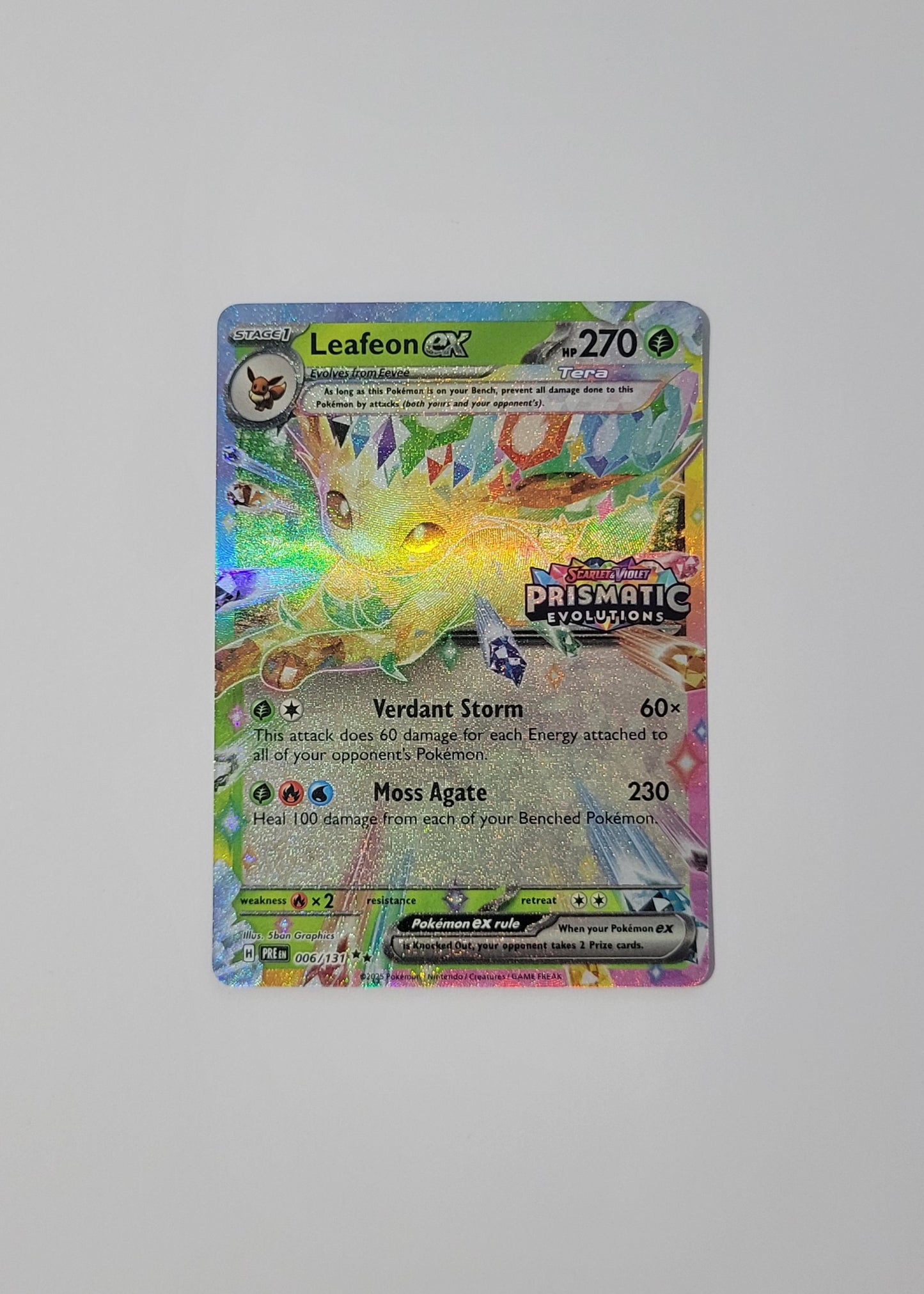 Leafeon ex 006/131 (Stamped) - Prismatic Evolutions