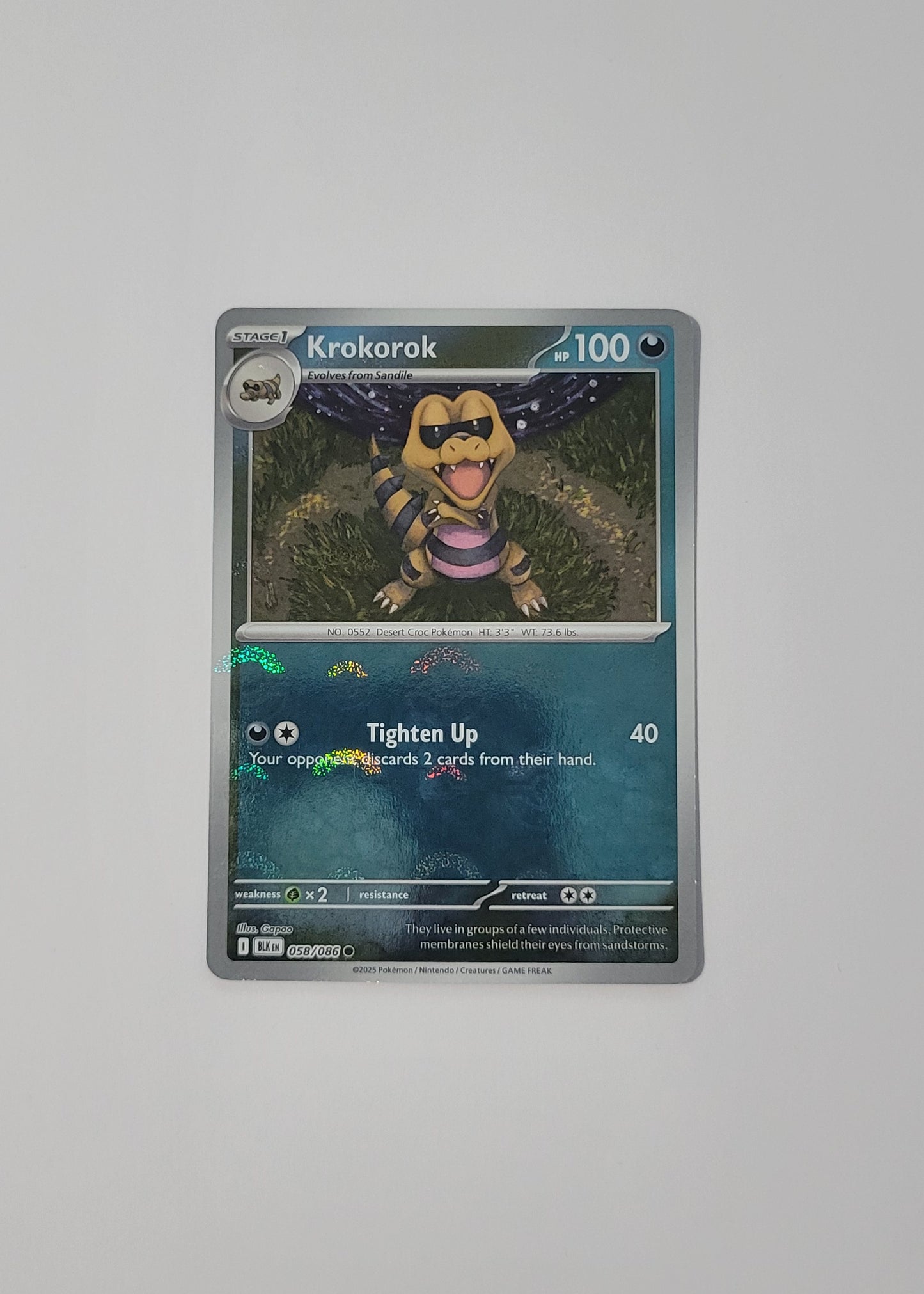 Krokorok 058/086 (Poké Ball) - Black Bolt