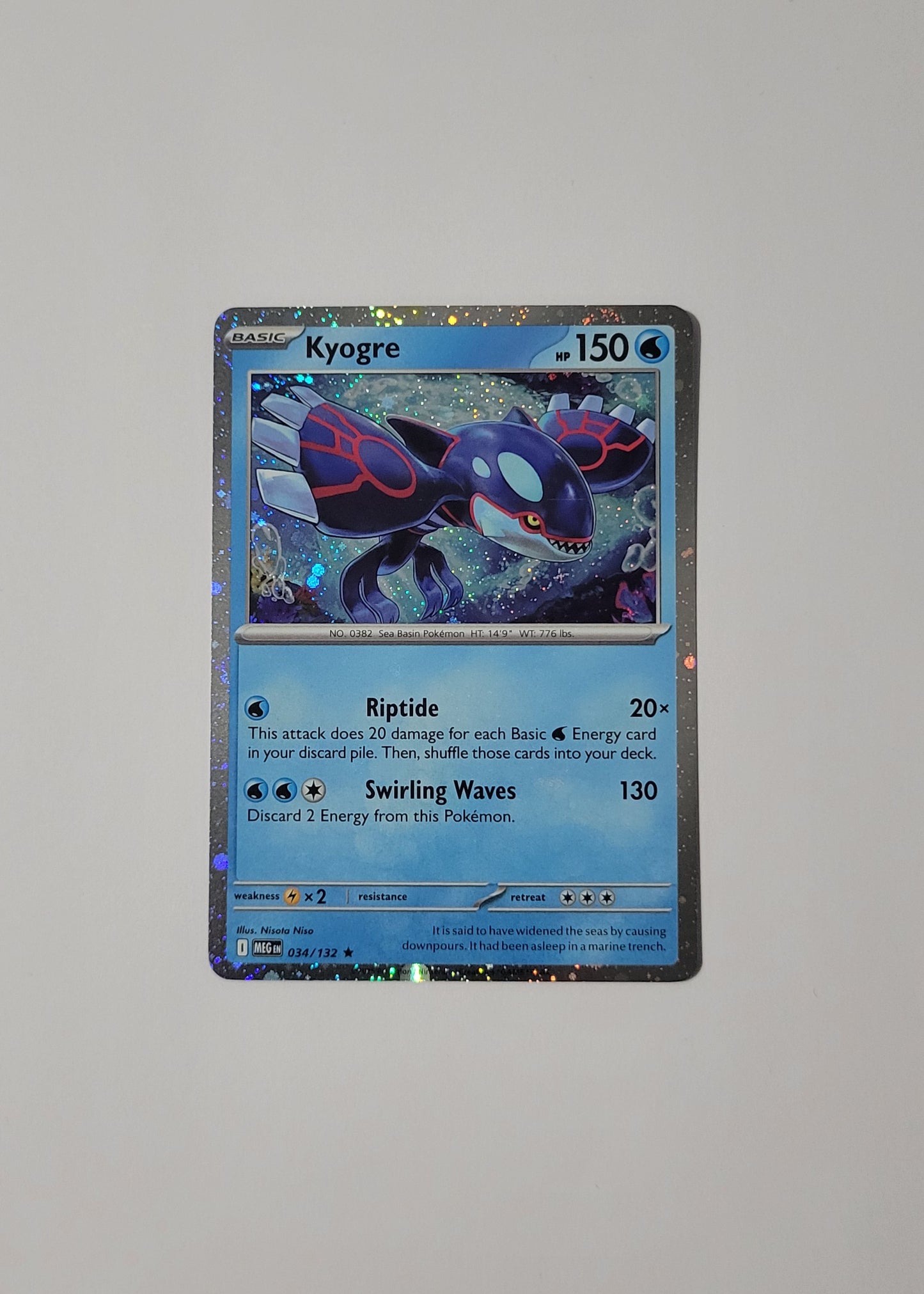 Kyogre 034 (Cosmos Holo) - Mega Evolution Base Set