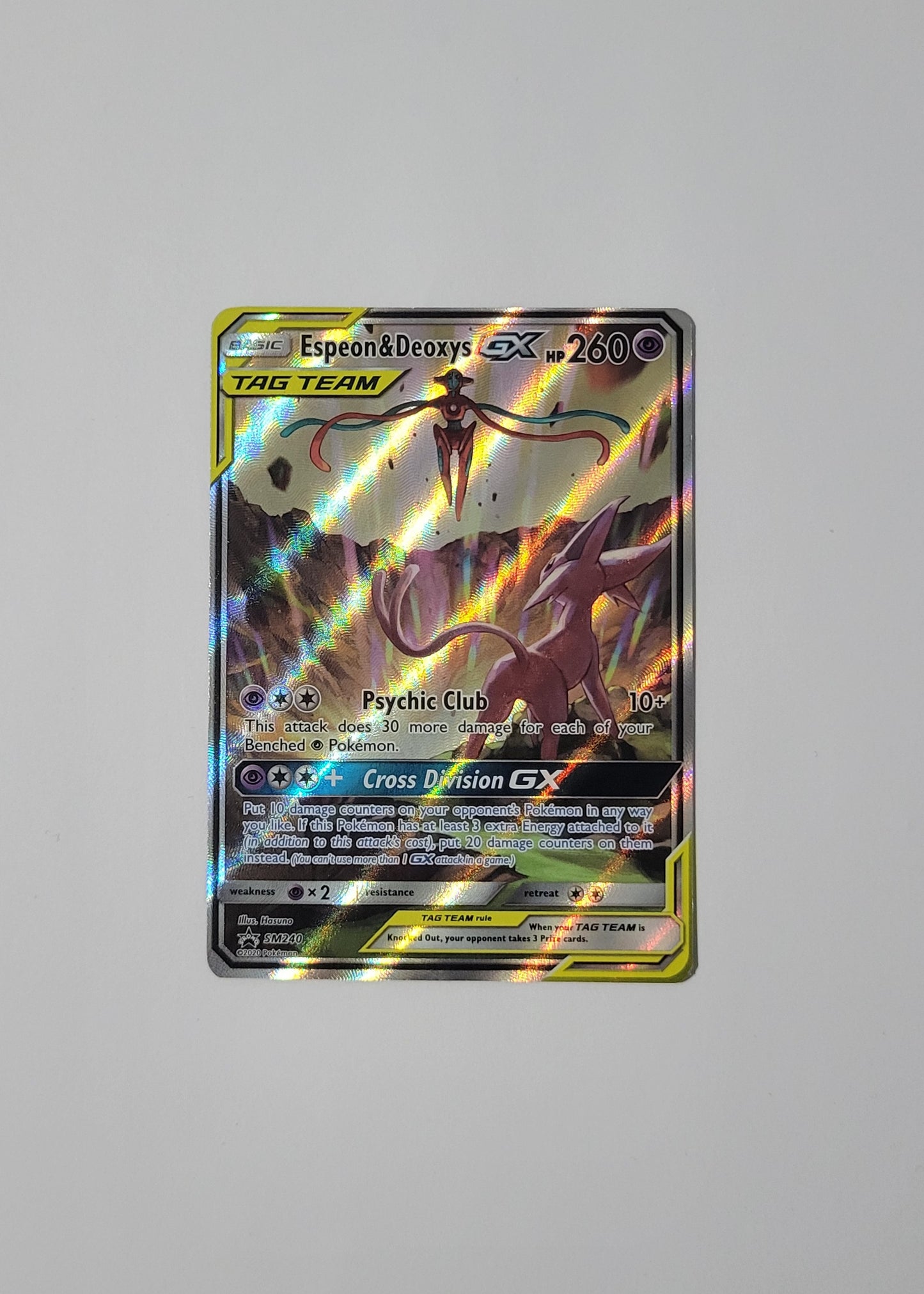 Espeon & Deoxys GX SM240 - Black Star Promo