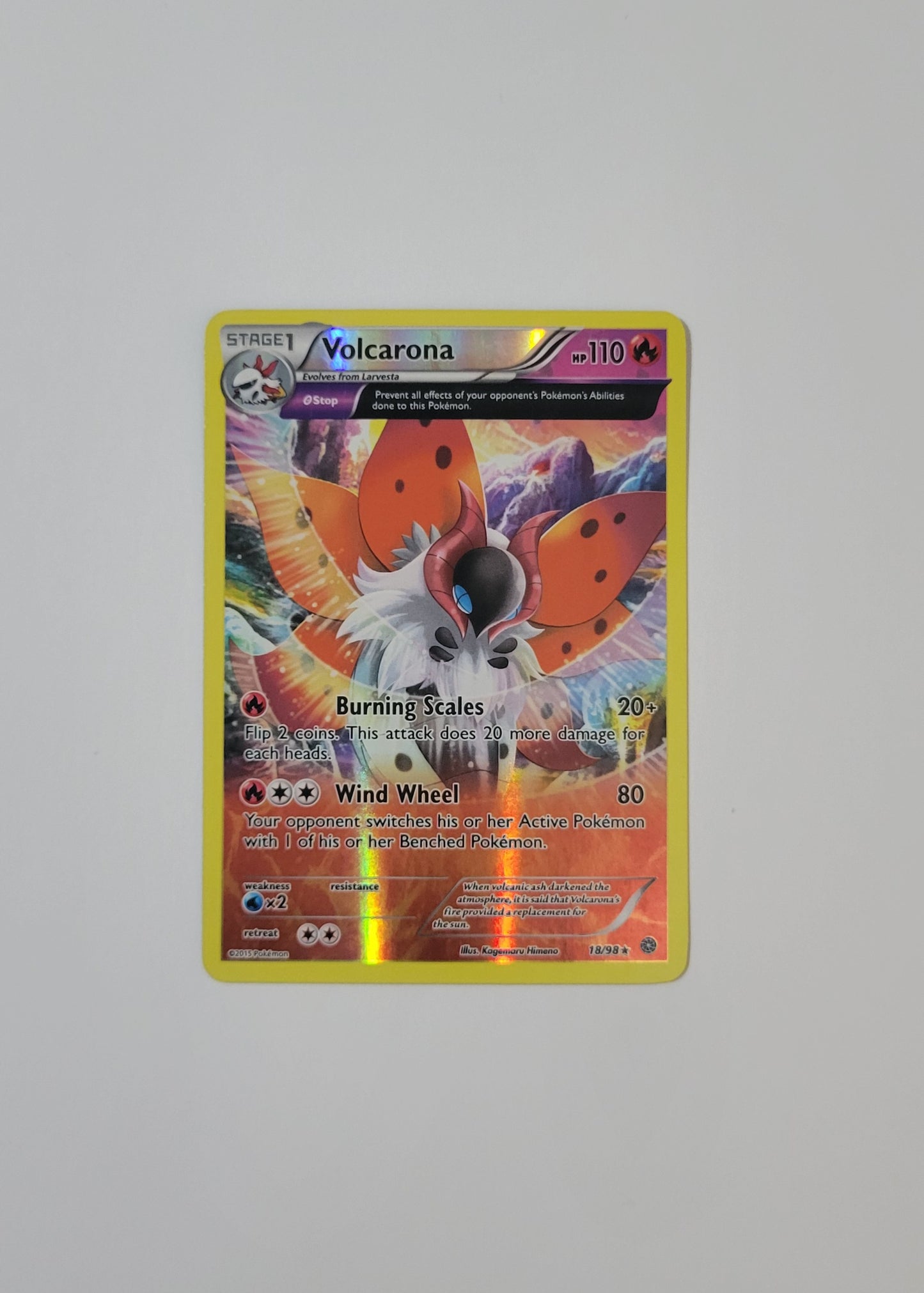 Volcarona 18/98 (Reverse Holo) - Ancient Origins