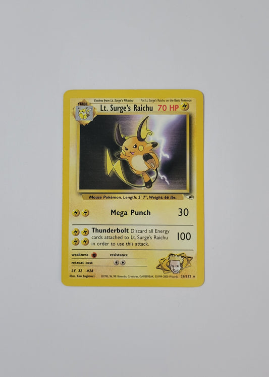 Lt . Surge's Raichu 28/132 - Gym Heroes