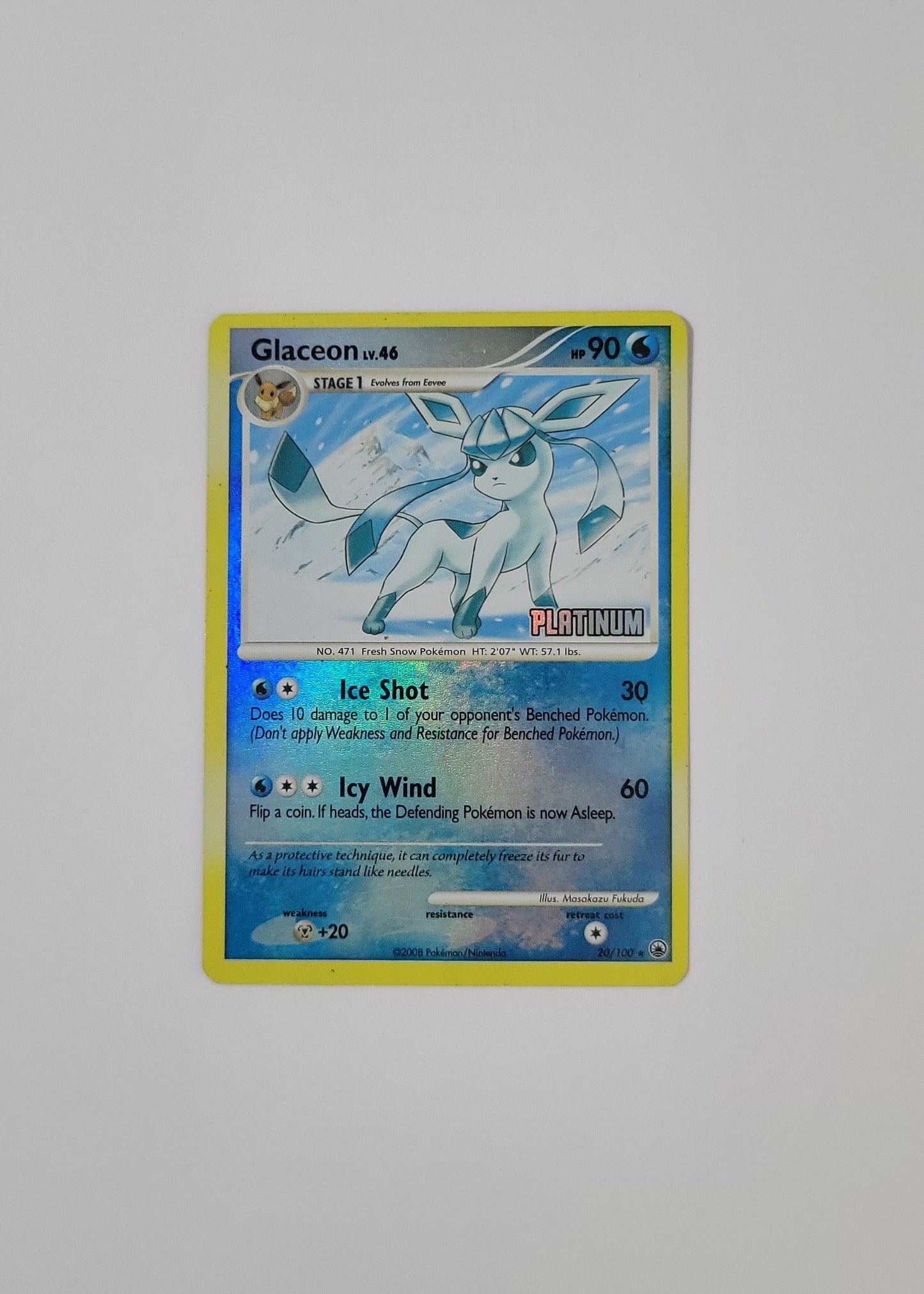 Glaceon LV.46 20/100 - Burger King Promo