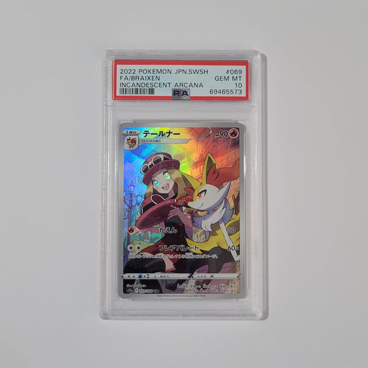 Braixen 069/068 - Incandescent Arcana - PSA 10
