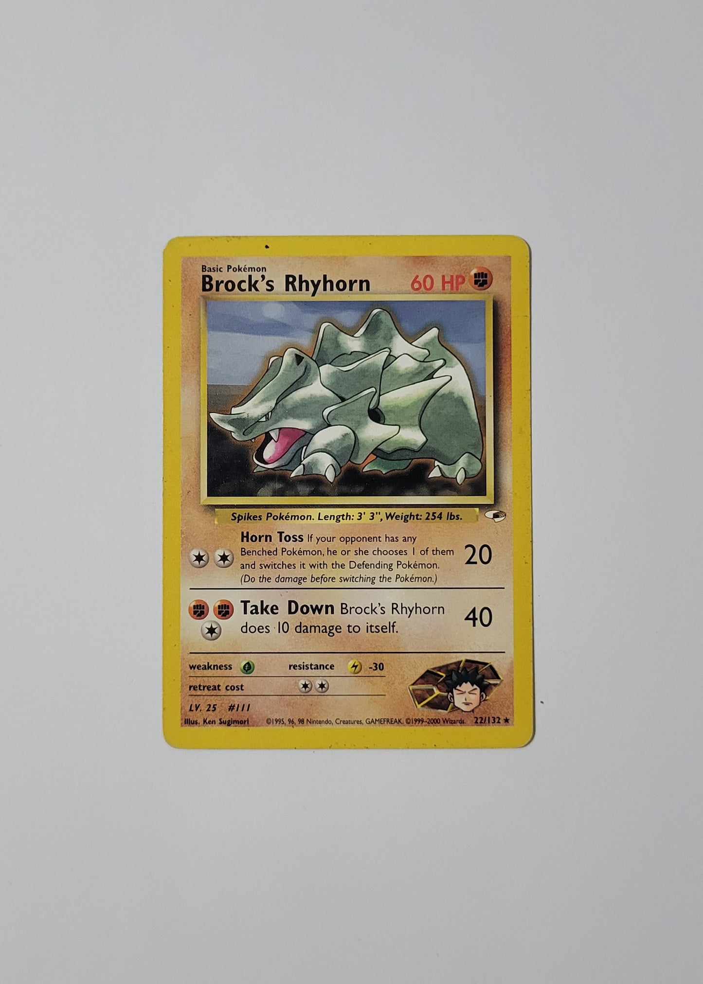 Brock's Rhyhorn 22/132 - Gym Heroes