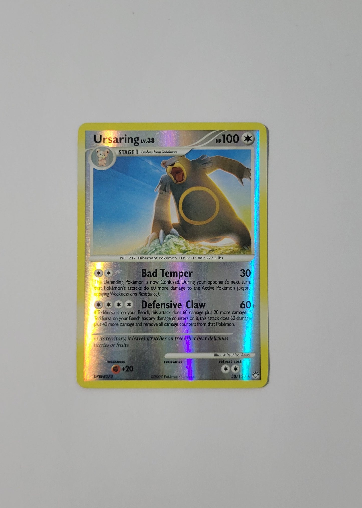 Ursaring LV.38 38/123 (Reverse Holo) - Mysterious Treasures