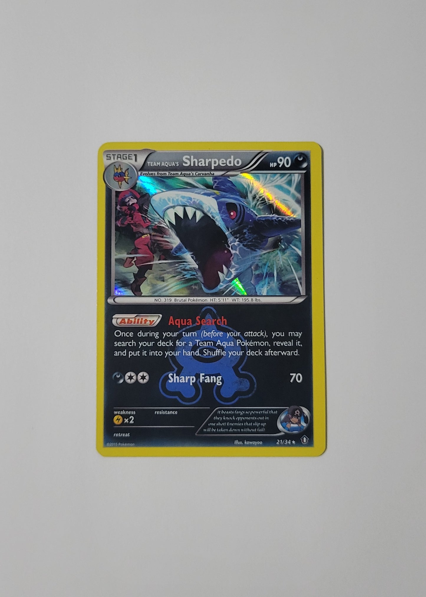 Team Aqua's Sharpedo 21/34 (Holo) - Double Crisis