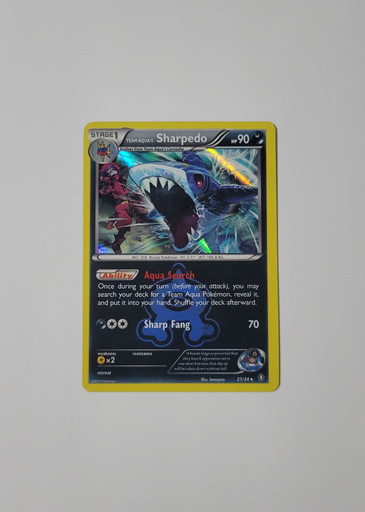 Team Aqua's Sharpedo 21/34 (Holo) - Double Crisis