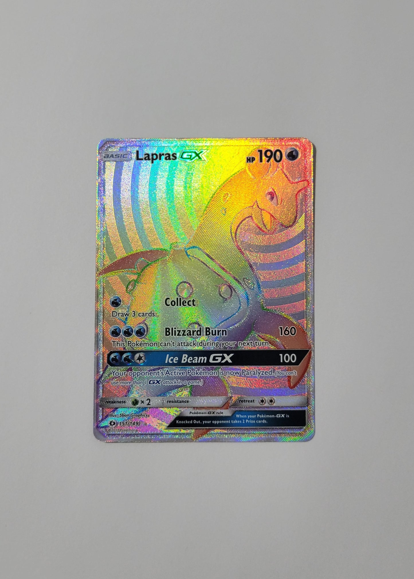 Lapras GX 151/149 - Sun & Moon Base Set