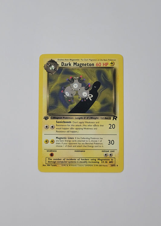Dark Magneton 28/82 (Non-Holo) - Team Rocket (1st Edition)