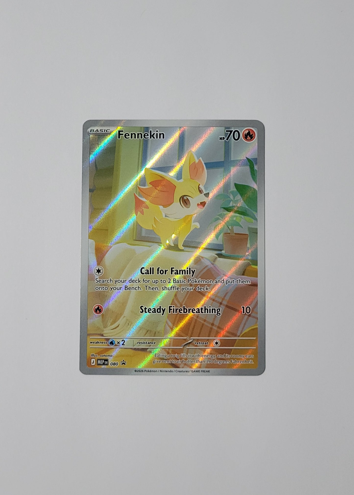 Fennekin MEP080 - Black Star Promo