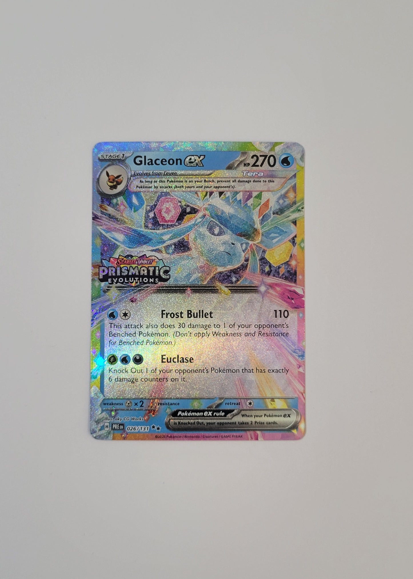 Glaceon ex 026/131 (Stamped) - Prismatic Evolutions
