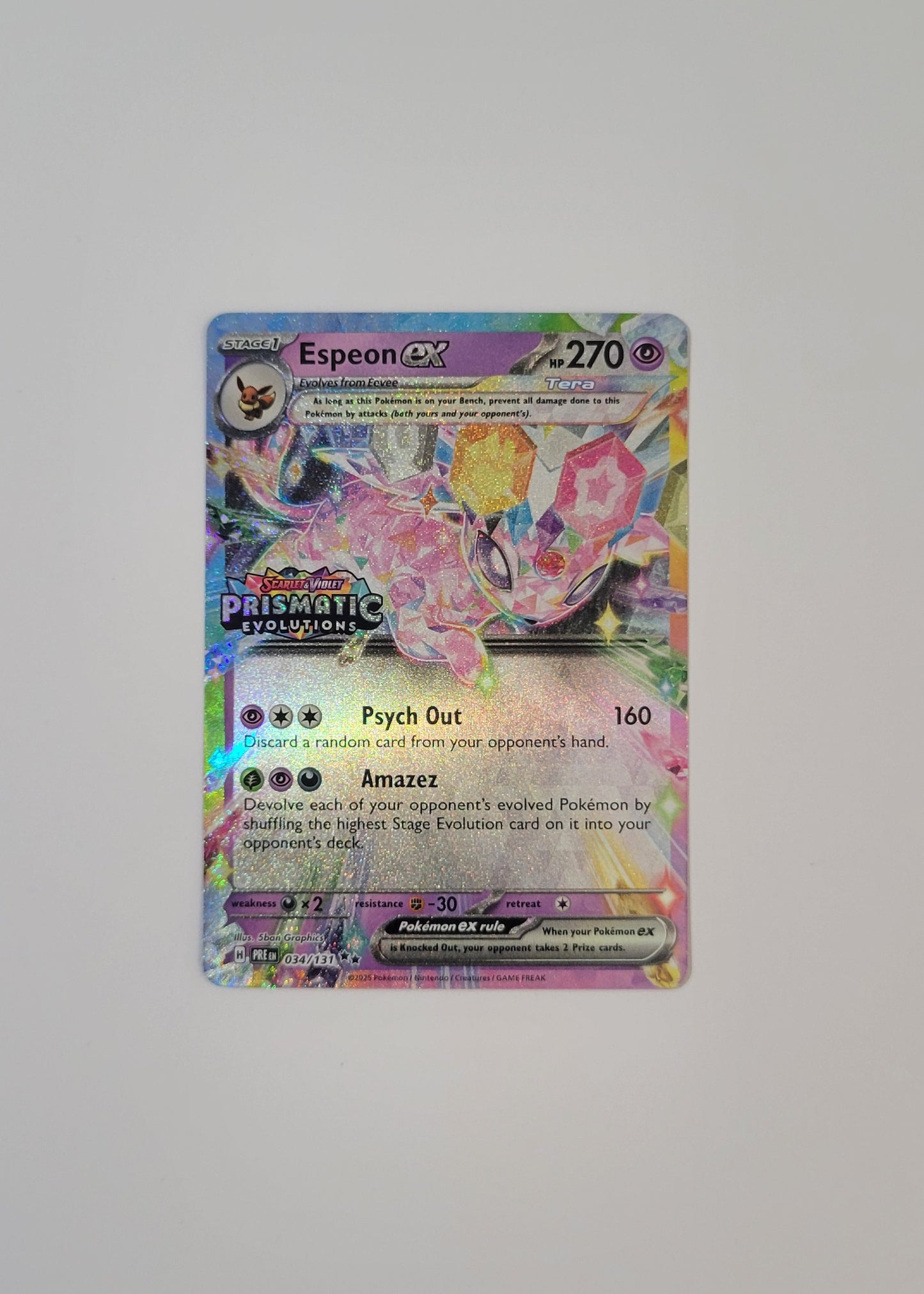 Espeon ex 034/131 (Stamped) - Prismatic Evolutions