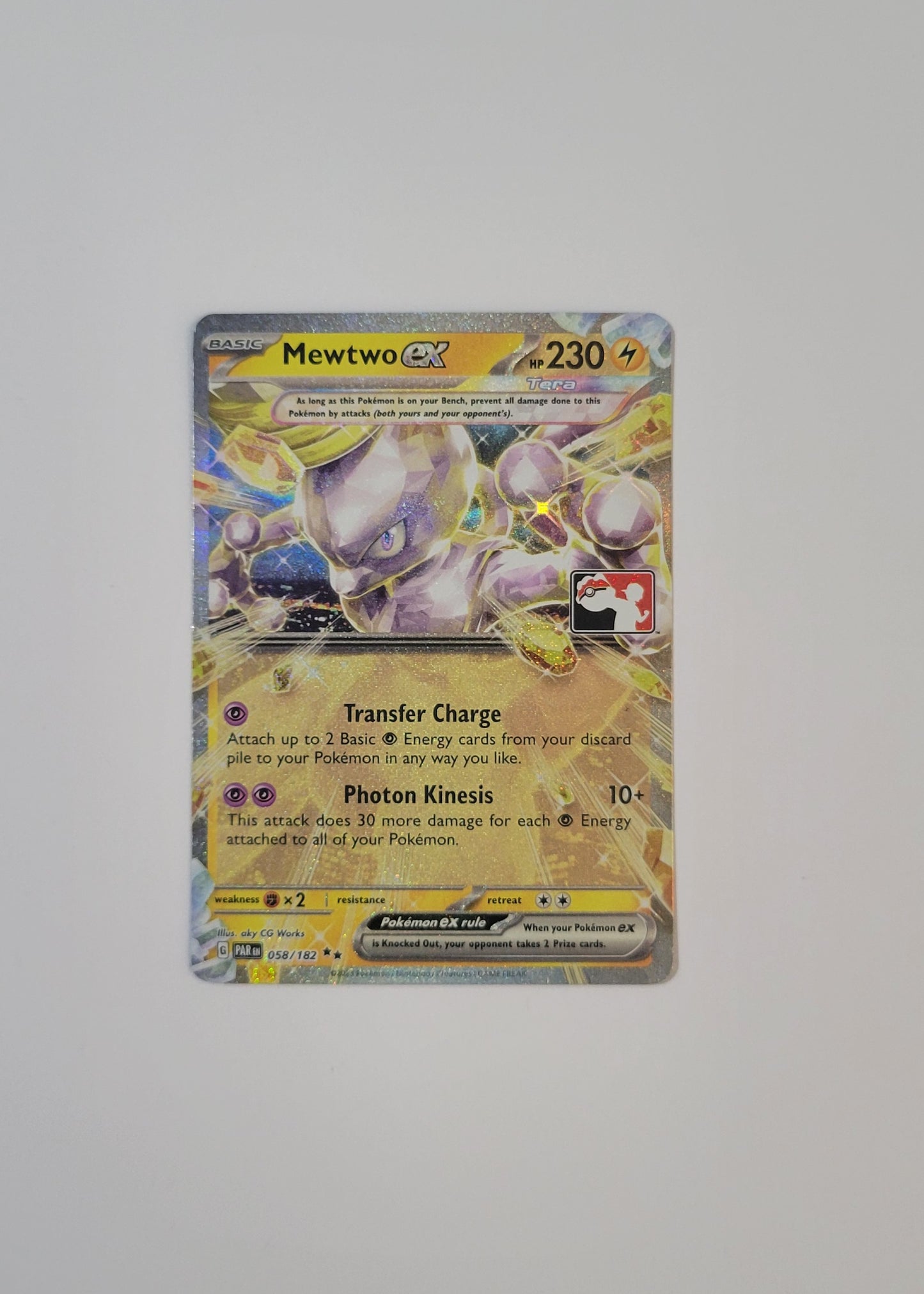 Mewtwo ex 058/182 (Play Stamped) - Paradox Rift