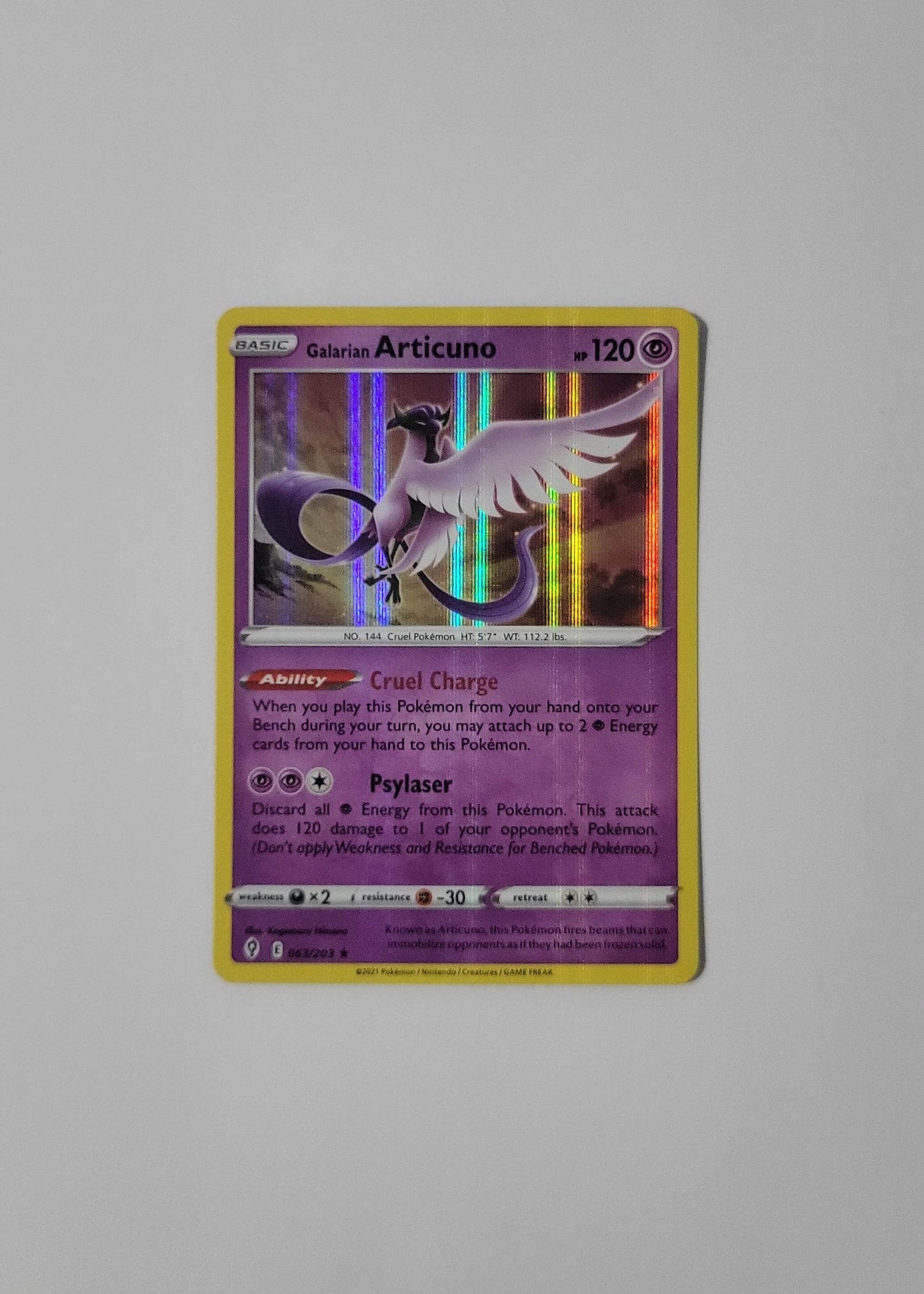 Galarian Articuno 063/203 - Evolving Skies