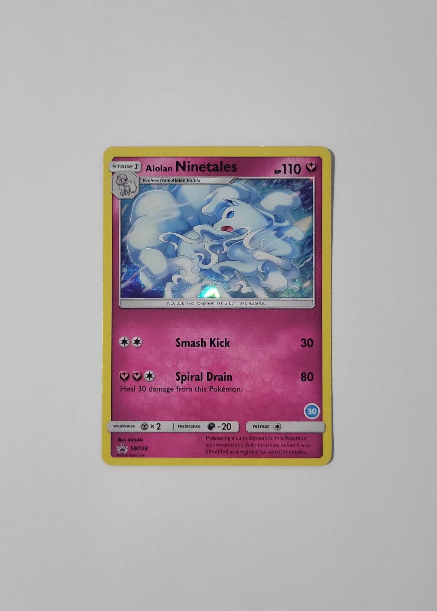 Alolan Ninetales SM128 - Black Star Promo