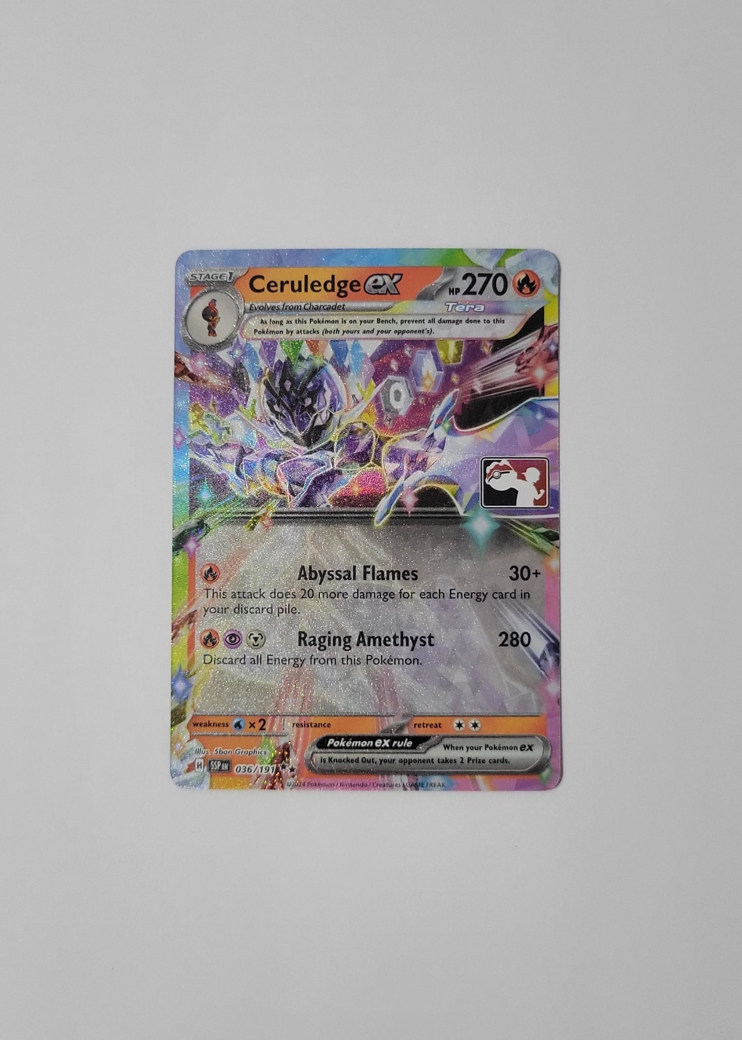 Ceruledge ex 036/191 (Play Stamped) - Surging Sparks