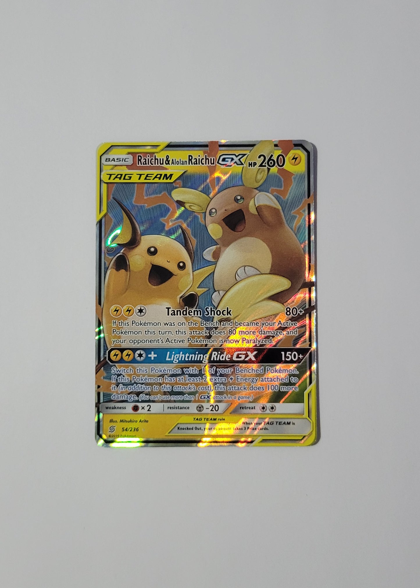 Raichu & Alolan Raichu GX 54/236 - Unified Minds