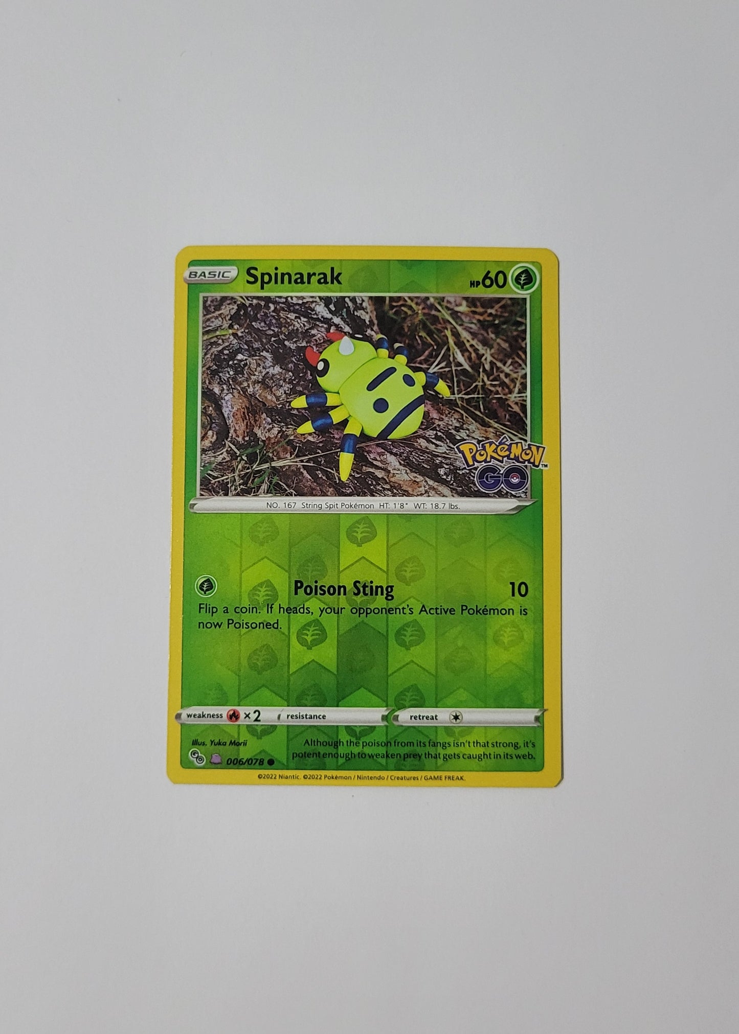 Spinarak 006/078 [Peelable Ditto] - Pokémon GO
