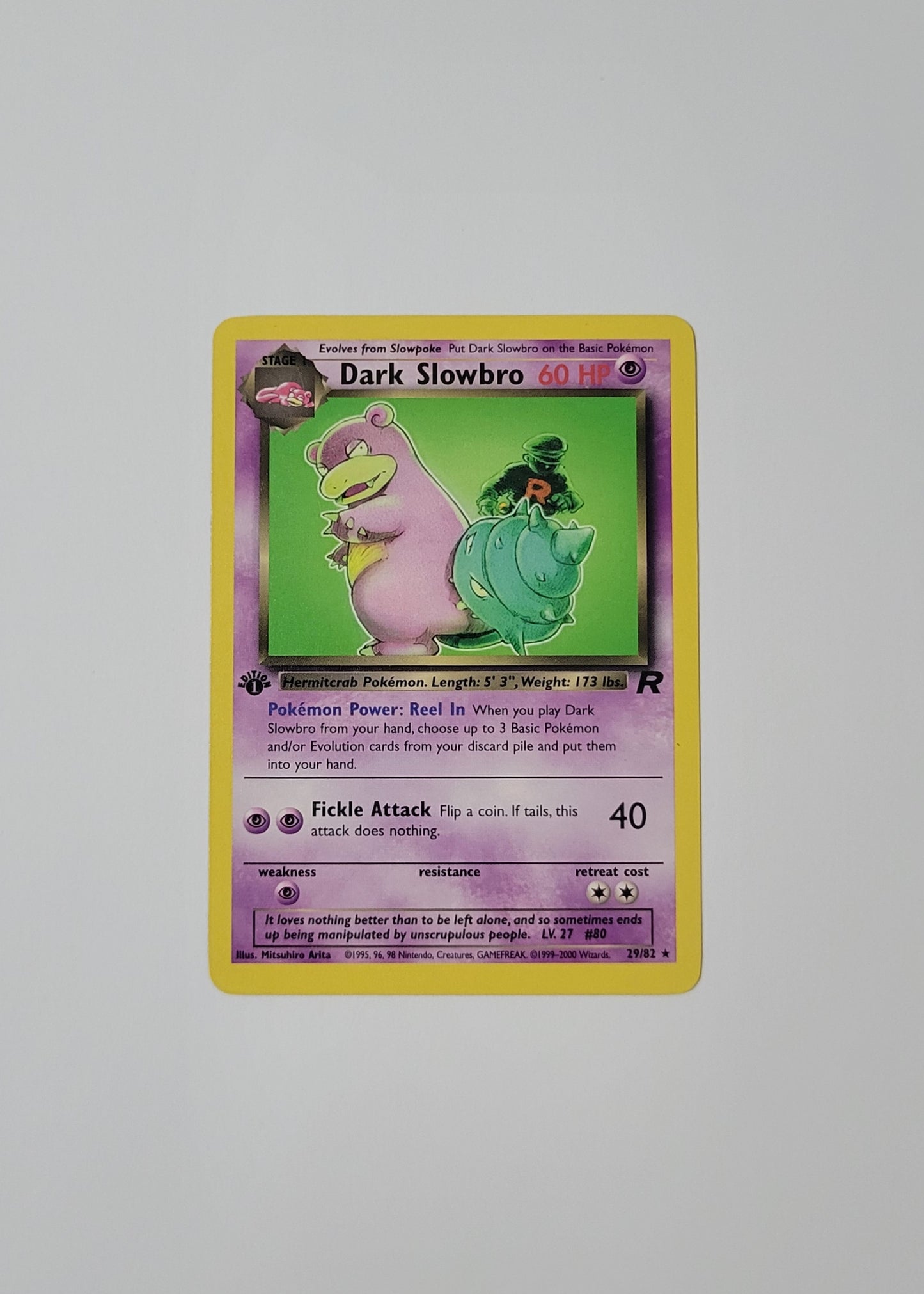 Dark Slowbro 29/82 - Team Rocket (1st Edition)