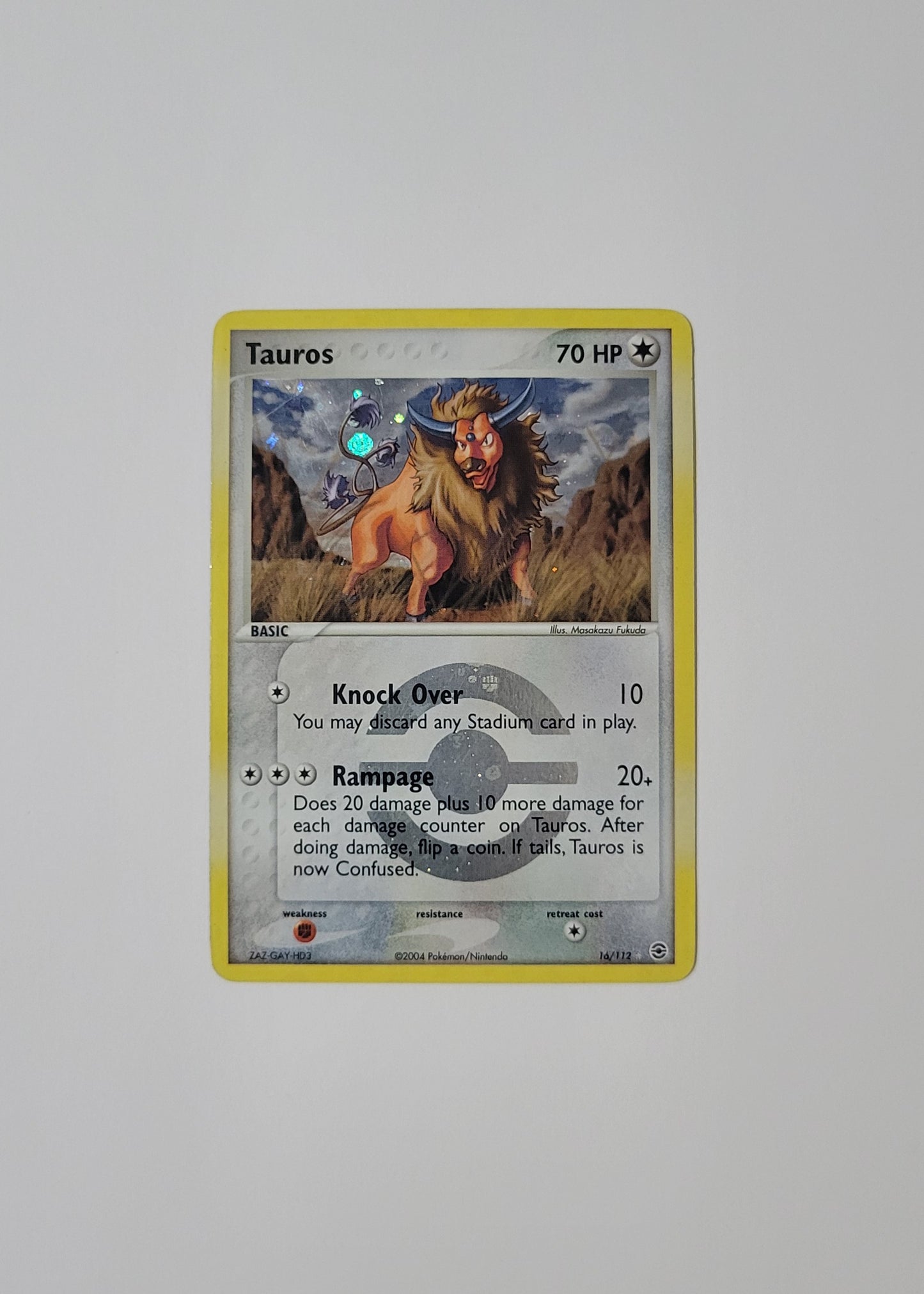 Tauros 16/112 (Reverse Holo) - EX FireRed & LeafGreen