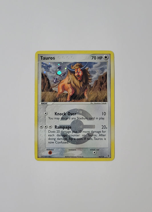 Tauros 16/112 (Reverse Holo) - EX FireRed & LeafGreen